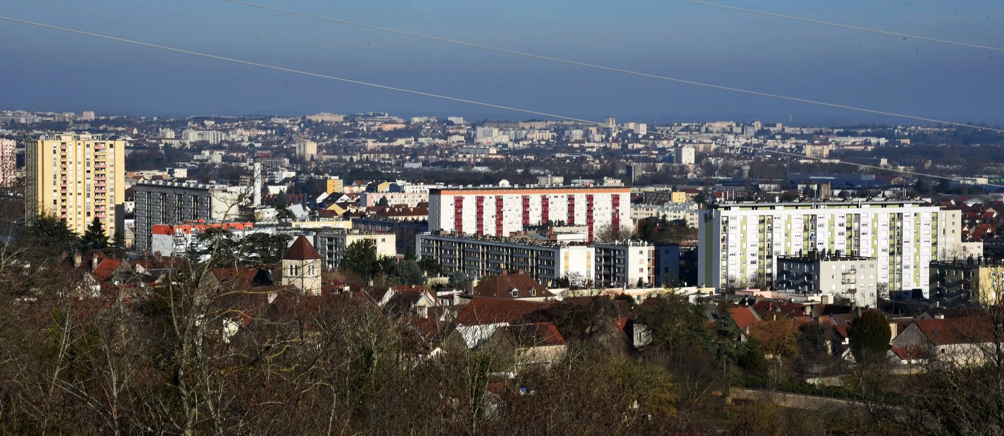 Photo showing: vue de la ville de Chenôve