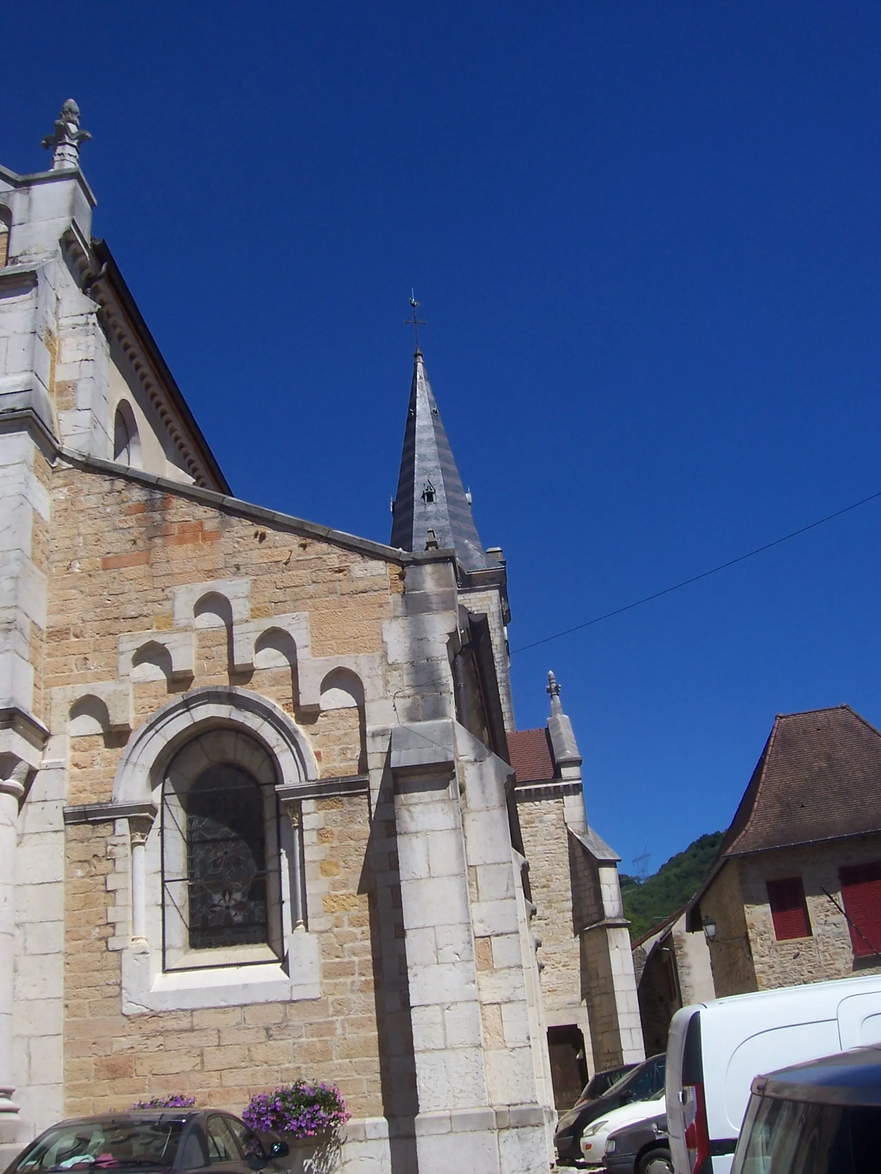 Photo showing: Flèche de l'eglise de Cuiseaux