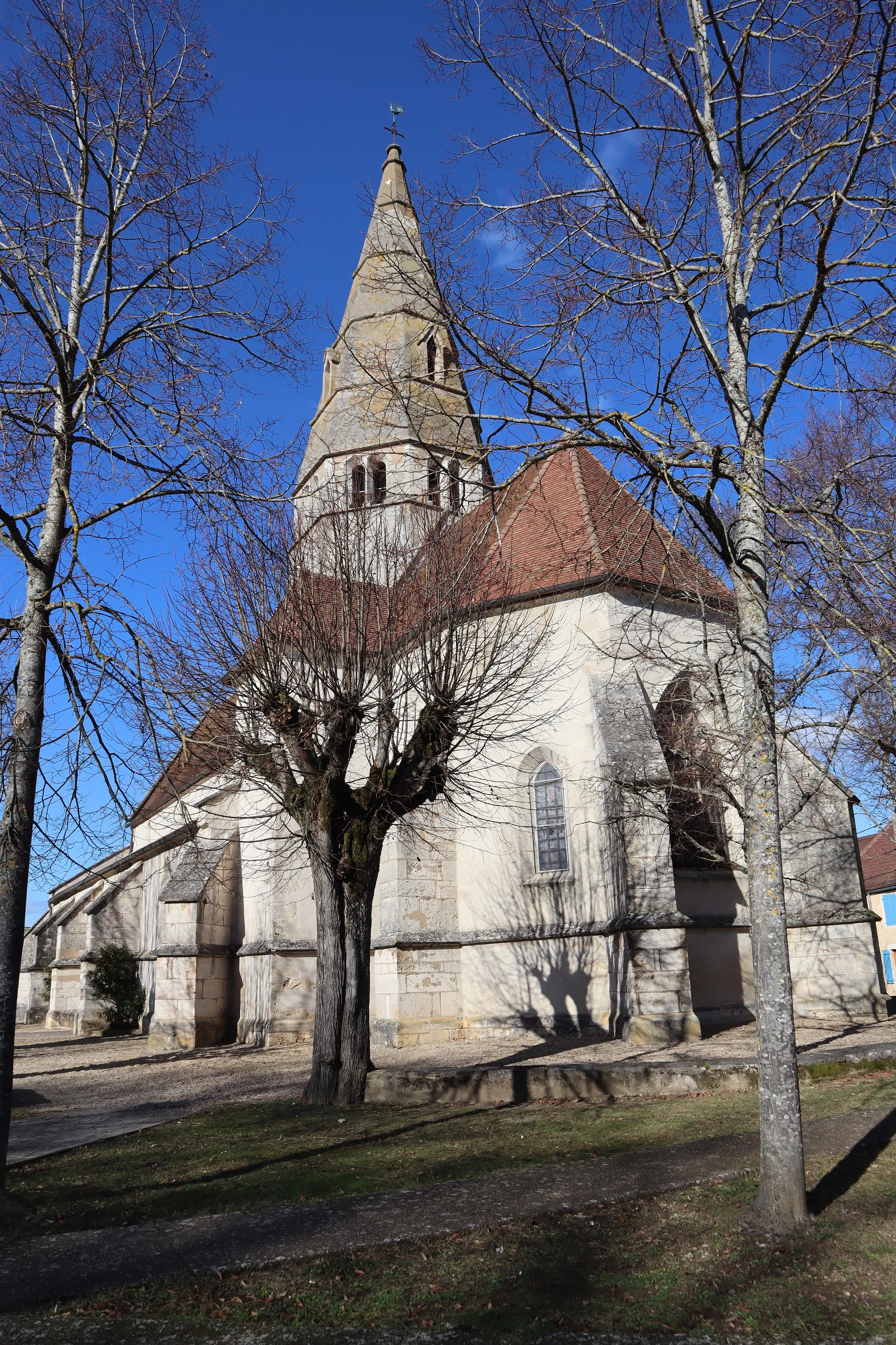 Photo showing: Extérieur de l'église Saint-Martial-de-Limoges à Demigny (71).