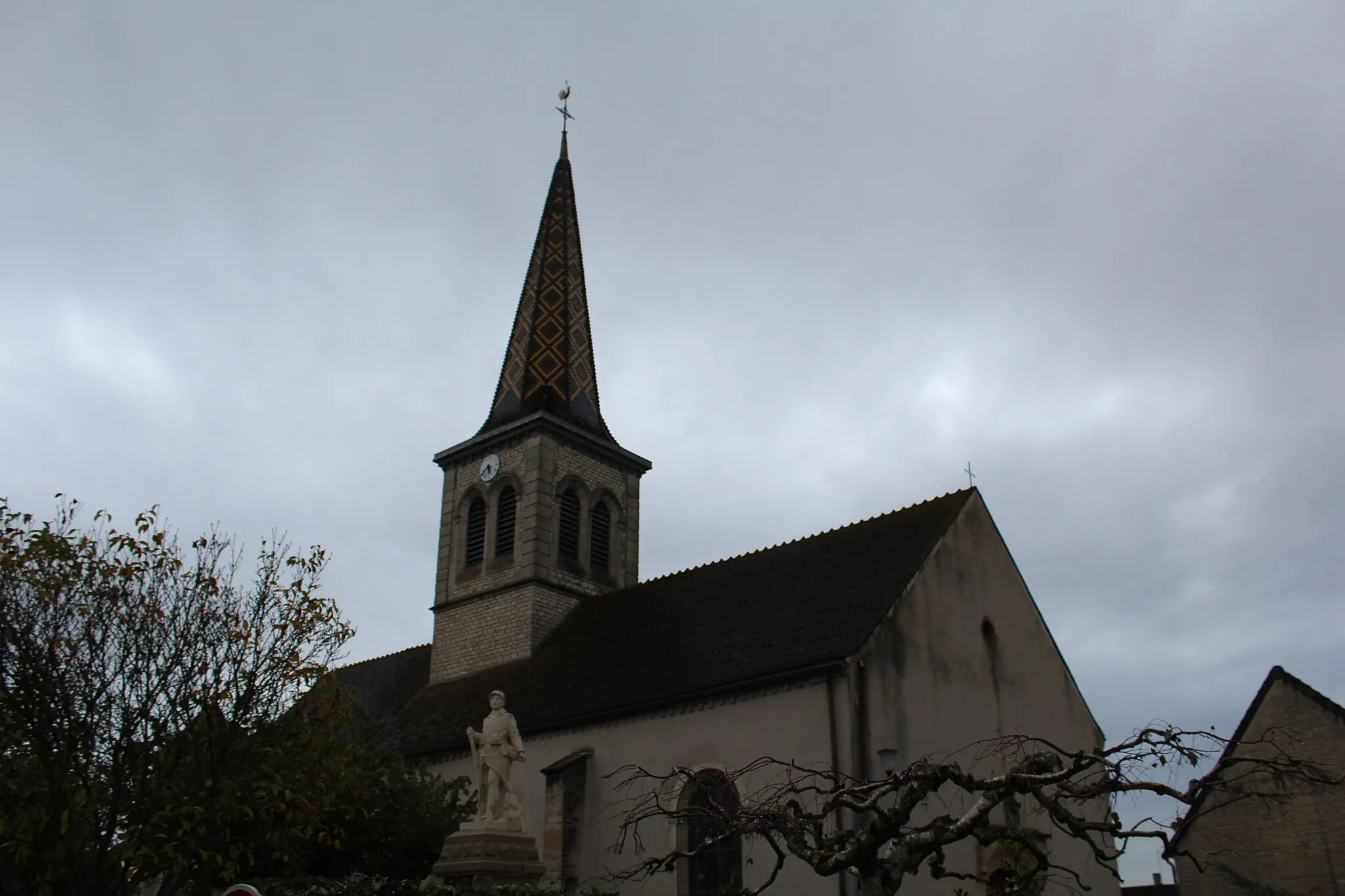 Photo showing: Église Notre-Dame-de-l'Assomption d'Ouroux-sur-Saône.