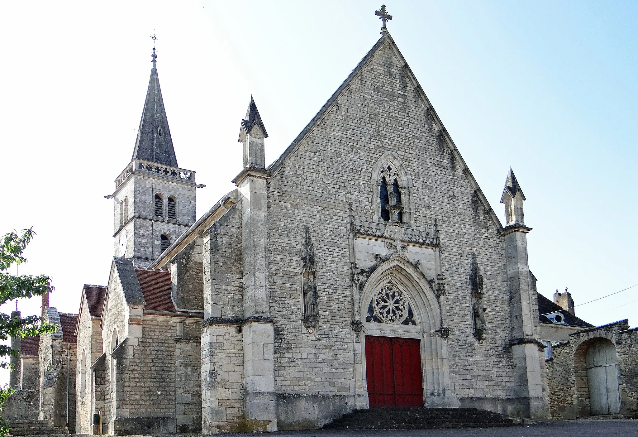 Photo showing: Rully - Église Saint-Laurent - Façade principale