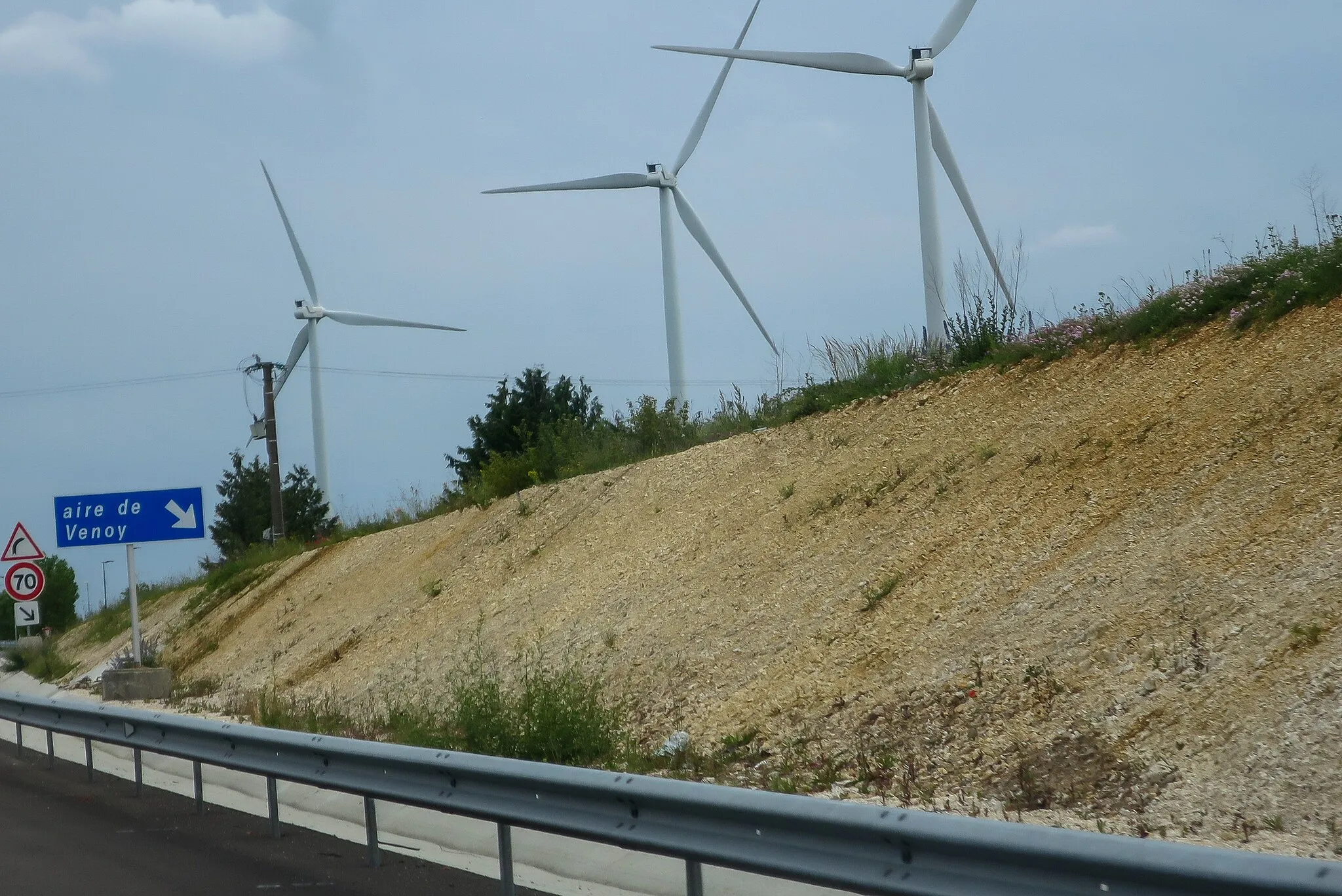 Photo showing: A6 - Sens nord > sud - Aire de Venoy-Grosse Pierre