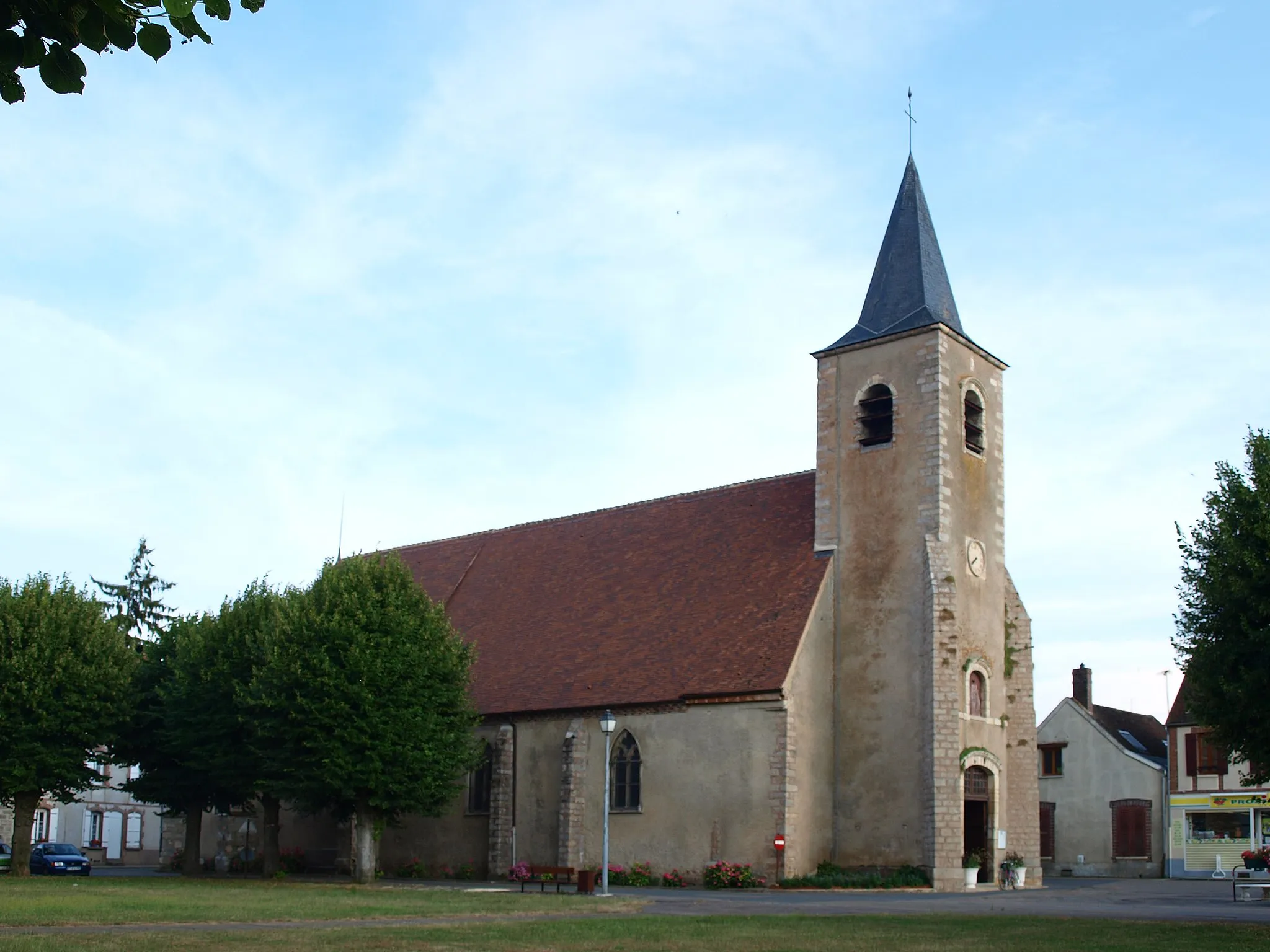 Photo showing: Véron (Yonne, France) ; église Saint-Gorgon-et-Saint-Dorothée.