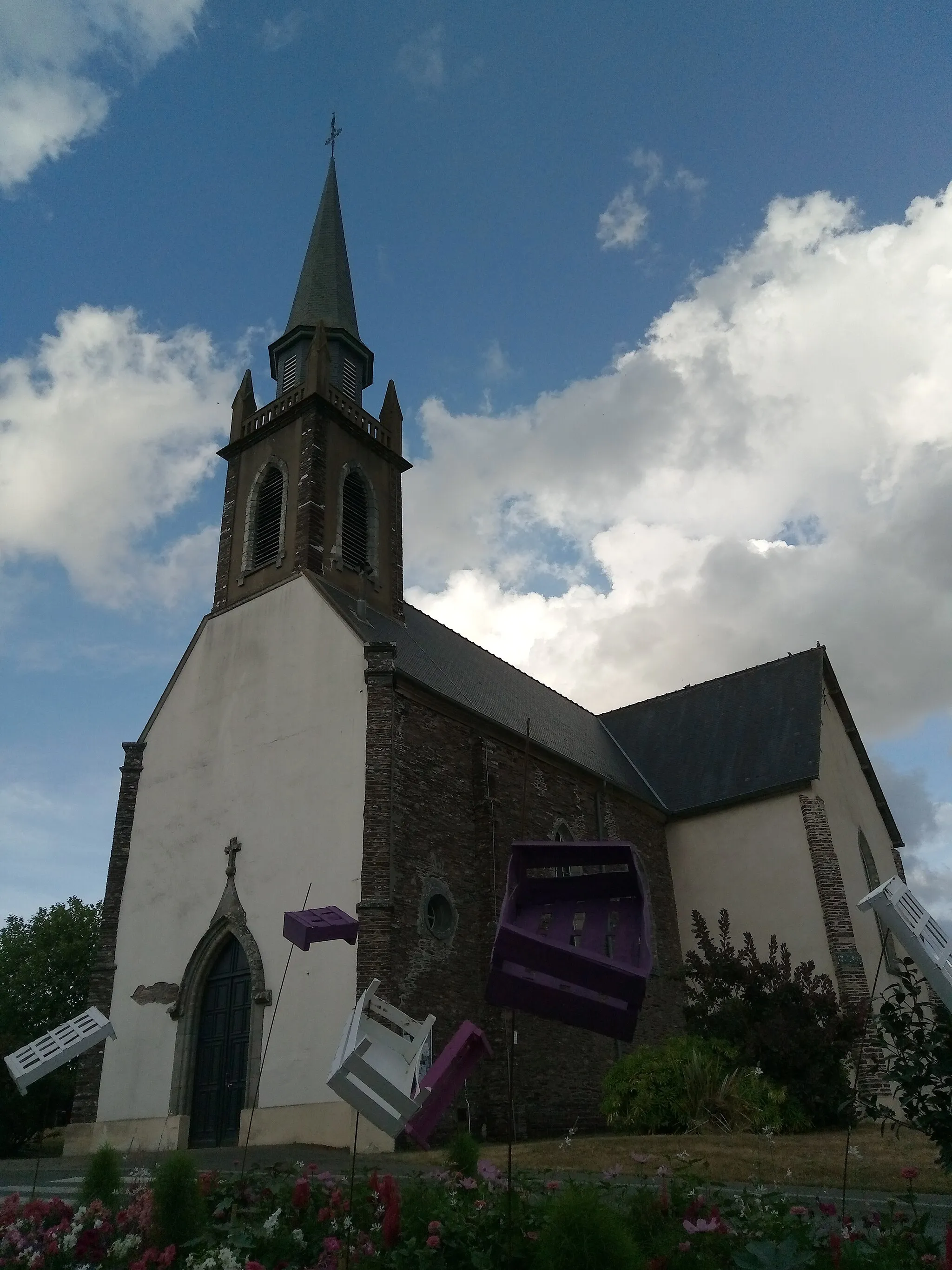 Photo showing: Church of St. Raoul, in Guer (Morbihan).