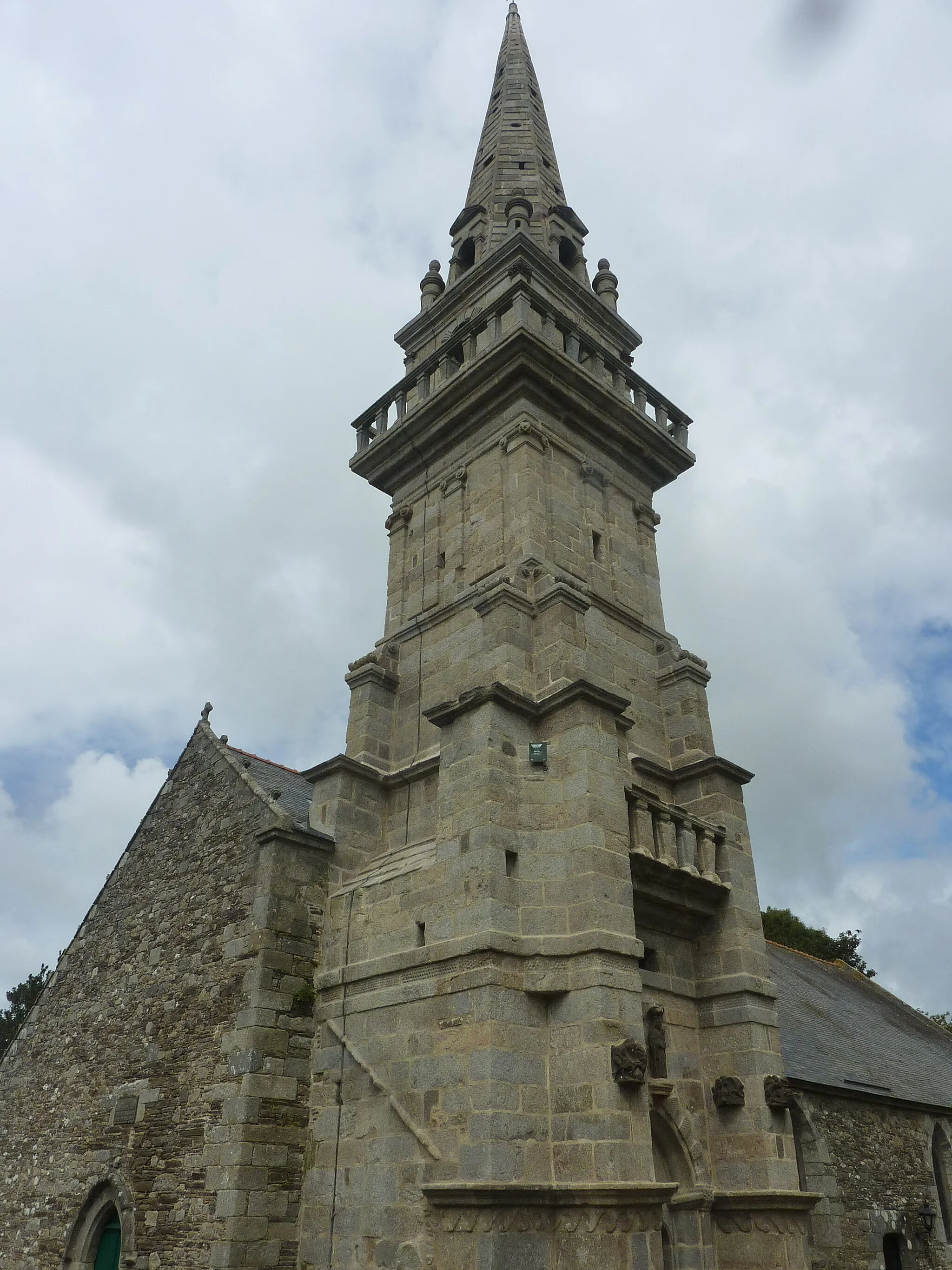 Photo showing: Plabennec : le clocher de la chapelle de Locmaria