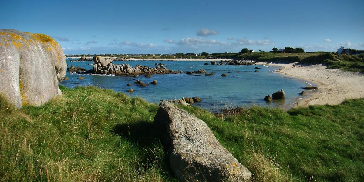 Photo showing: Sea shore near Plouescat, Finistère, Bretagne, France.