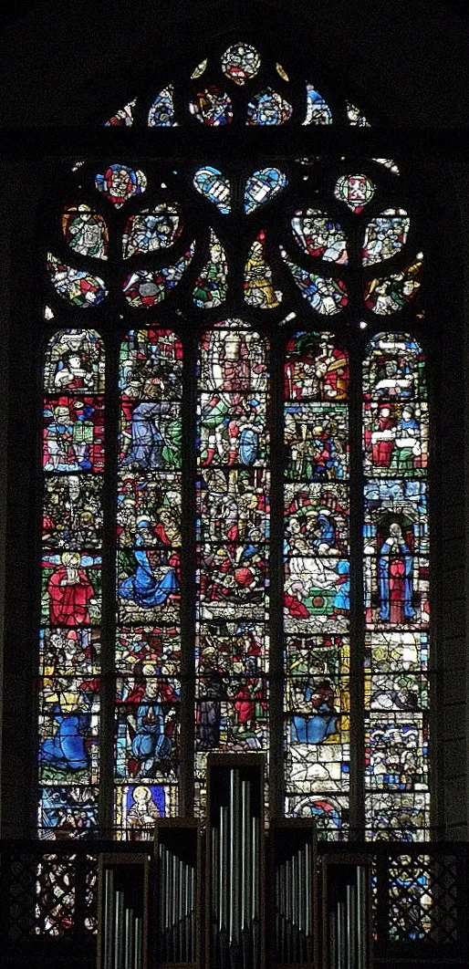 Photo showing: Maîtresse vitre de l'église du couvent Saint-François de Cuburien en Saint-Martin-des-champs (29).