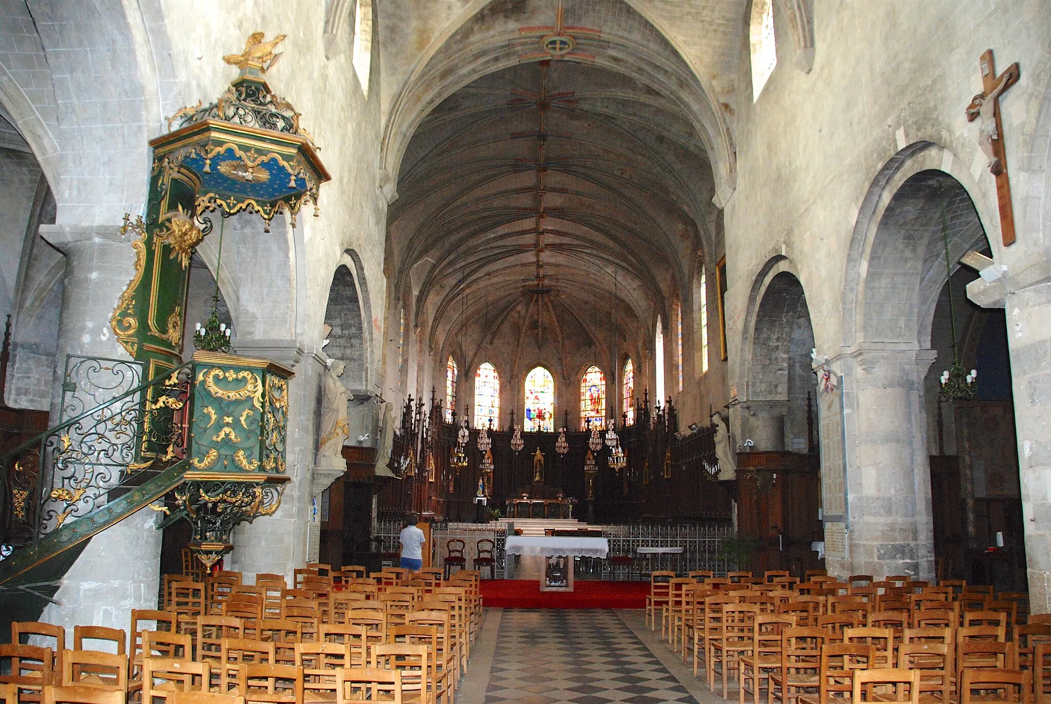 Photo showing: Chaire de l'église Saint-Étienne de Jargeau.