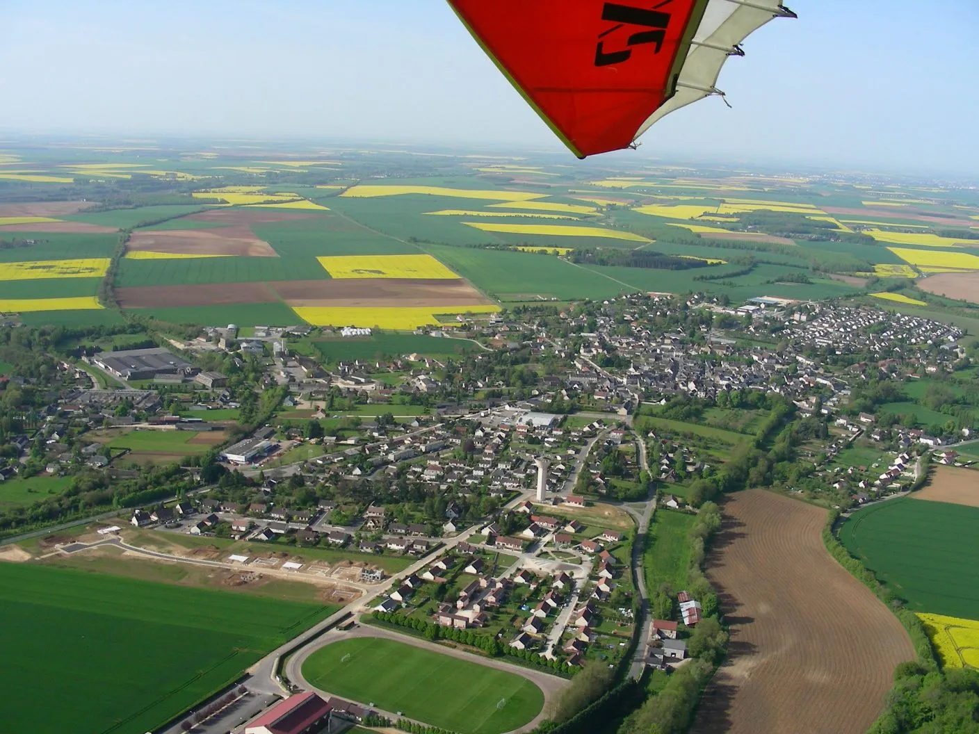 Photo showing: Les Aix d'Angillon vu du Nord