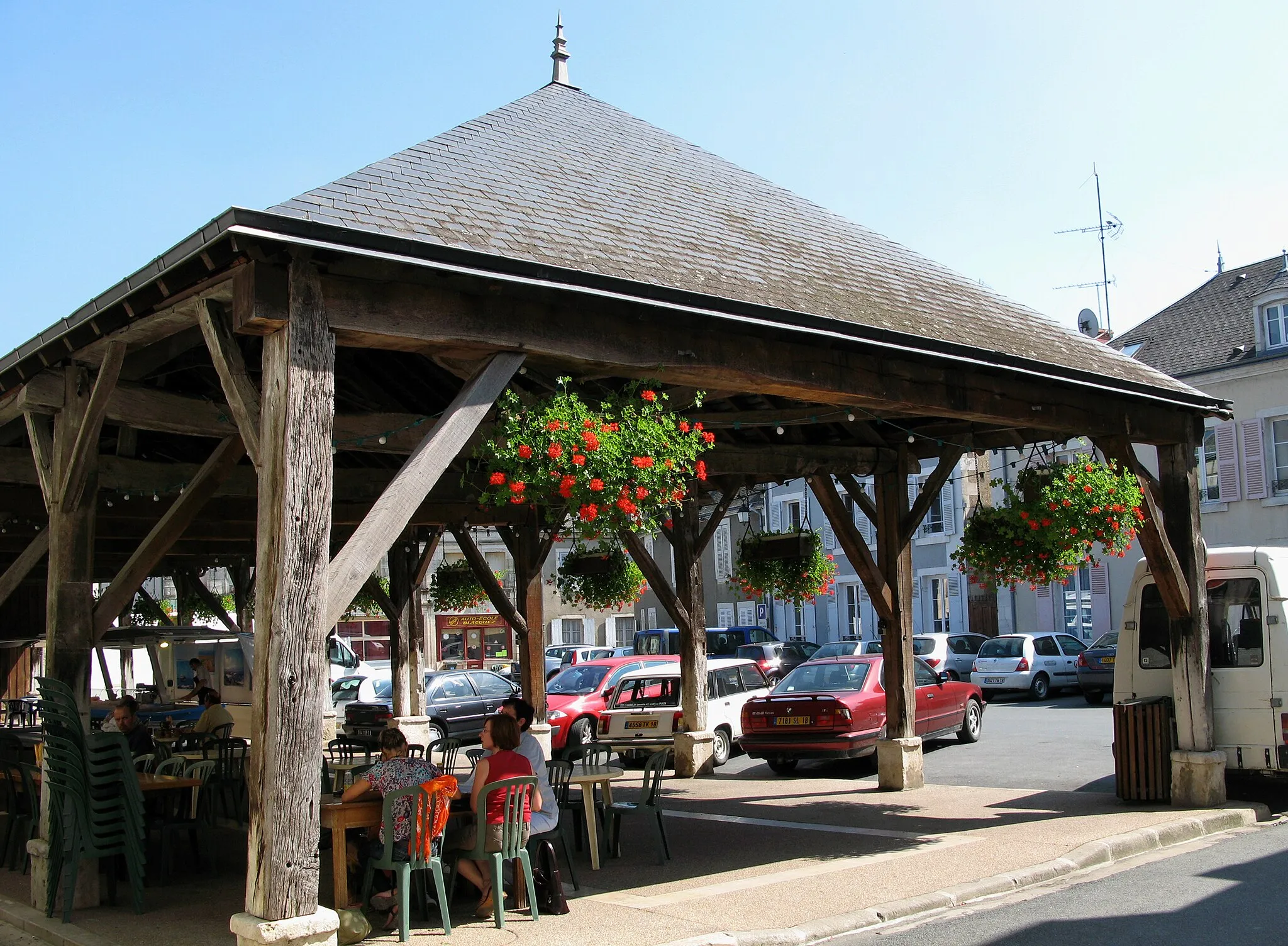 Photo showing: Lignières (Cher, France) -
Les halles..
.