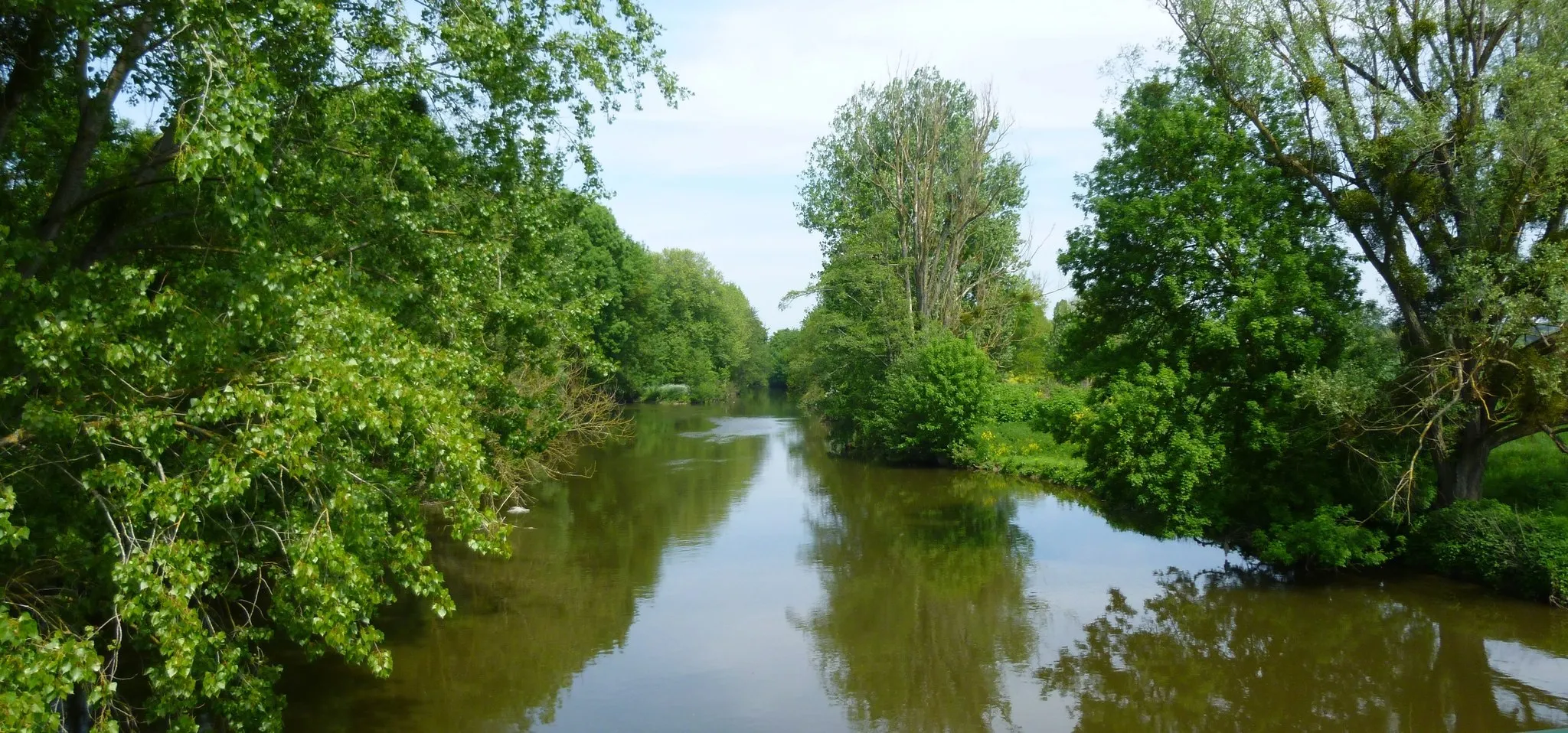 Photo showing: Le Loir, vu du pont de Montrieux ( Naveil )