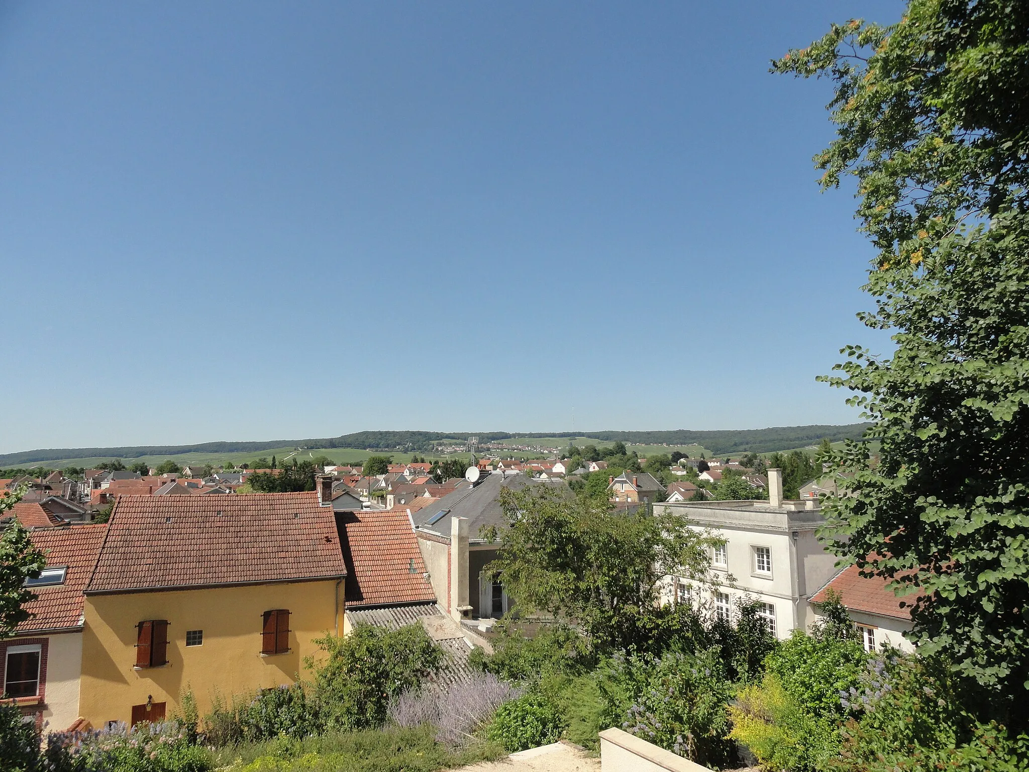 Photo showing: View from the church of Dizy (Marne).