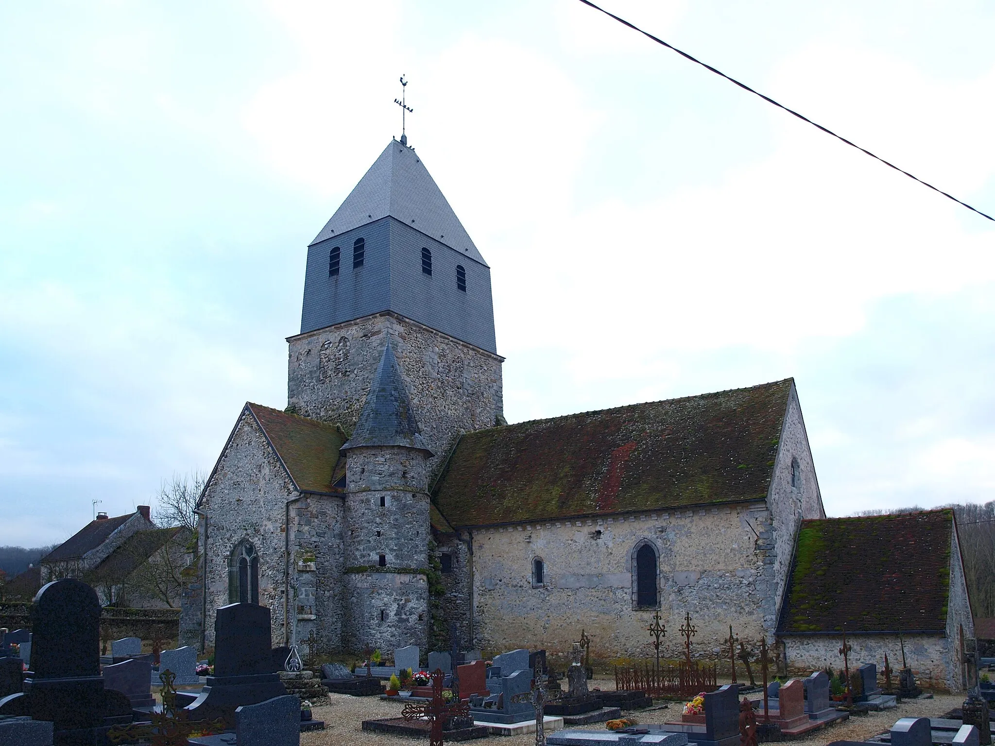 Photo showing: Courbetaux (Montmirail, Marne, France) -église