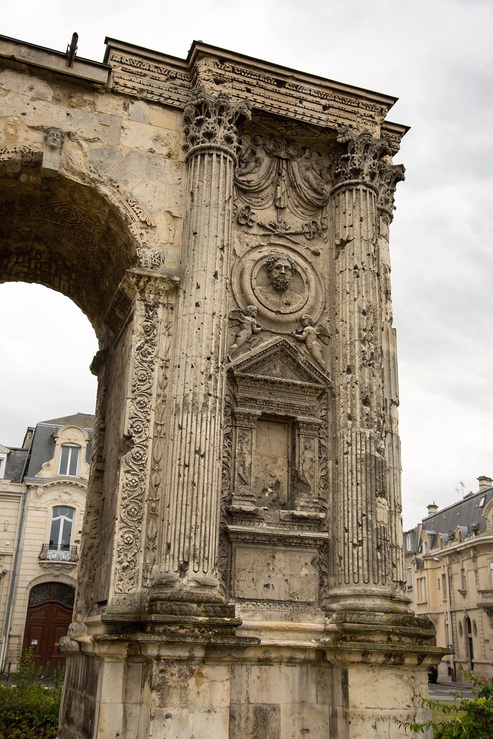 Photo showing: Porte Mars Arch, Reims, France