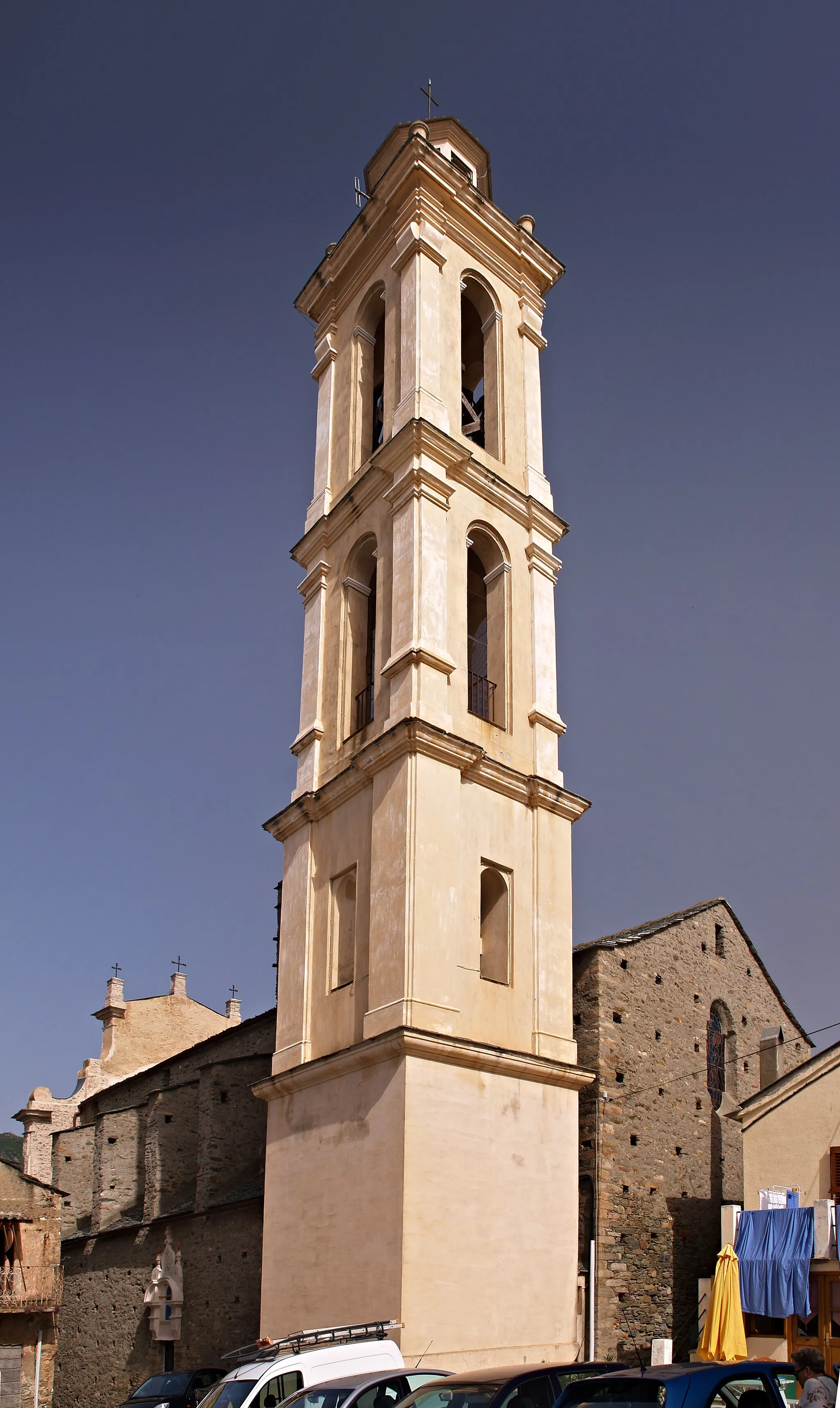 Photo showing: Borgo (Corse) - Clocher de l'église de l'Annonciaition