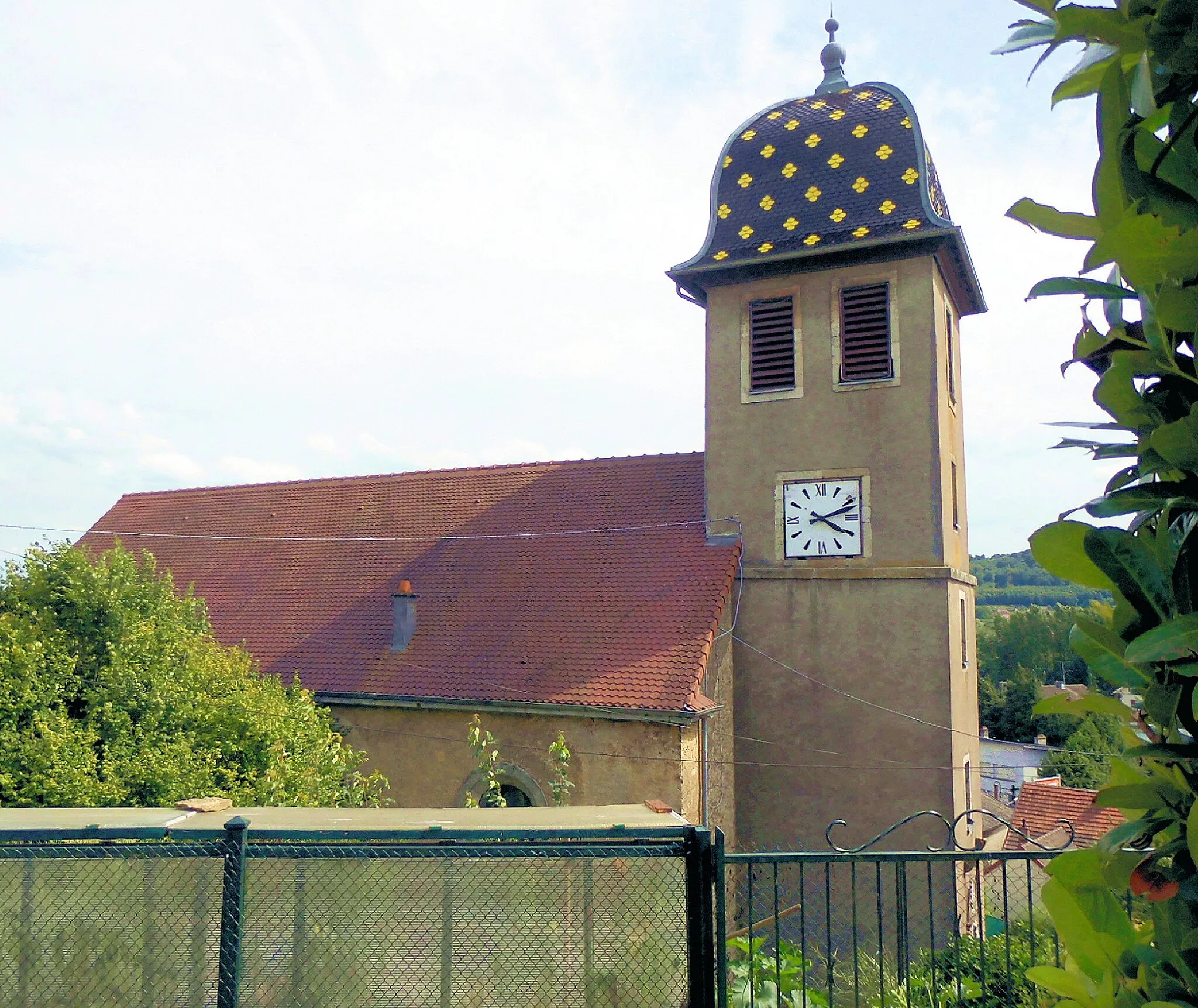 Photo showing: La tour d'église luthérienne de Bavans