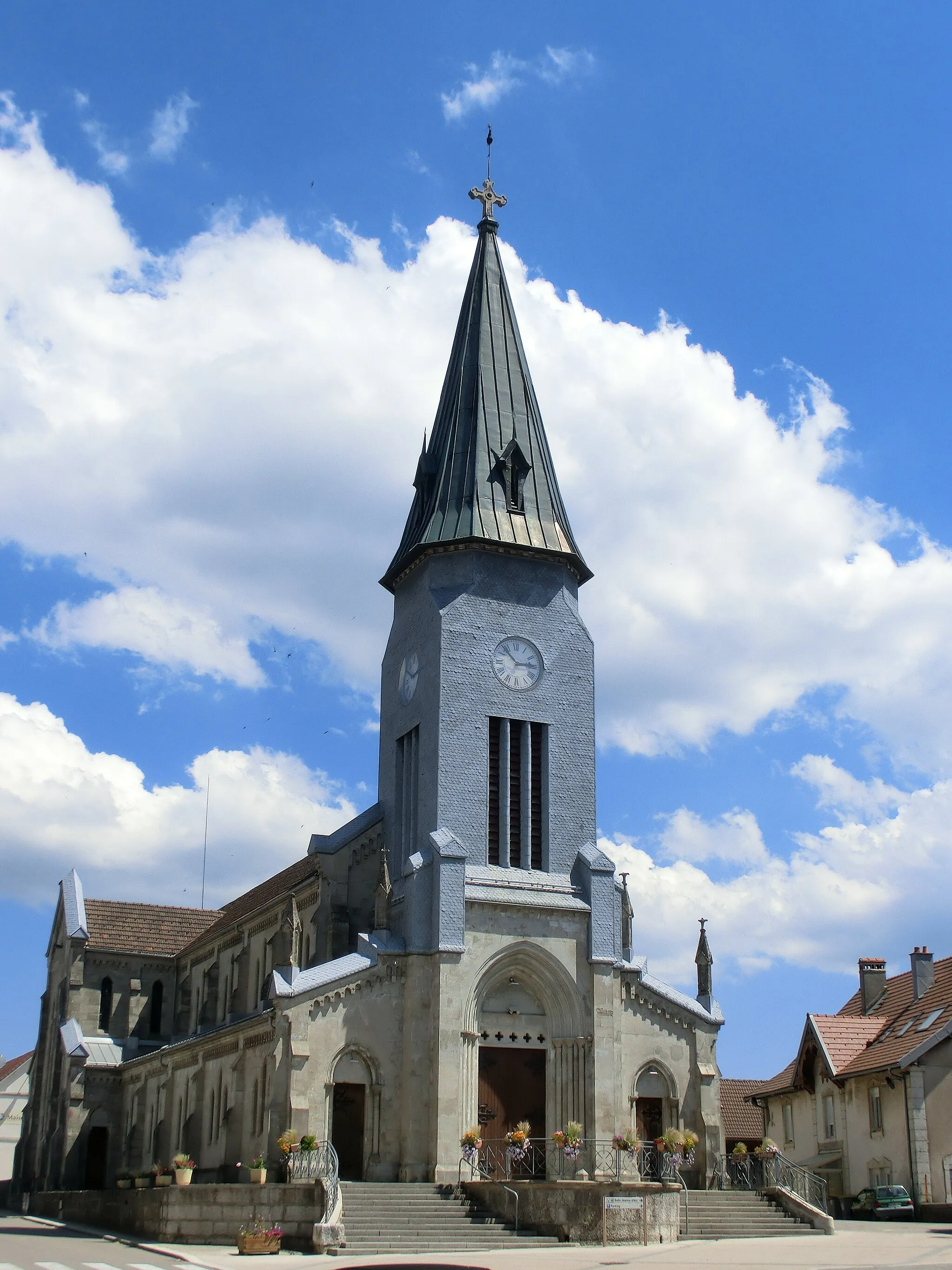 Photo showing: CHARQUEMONT, The Church