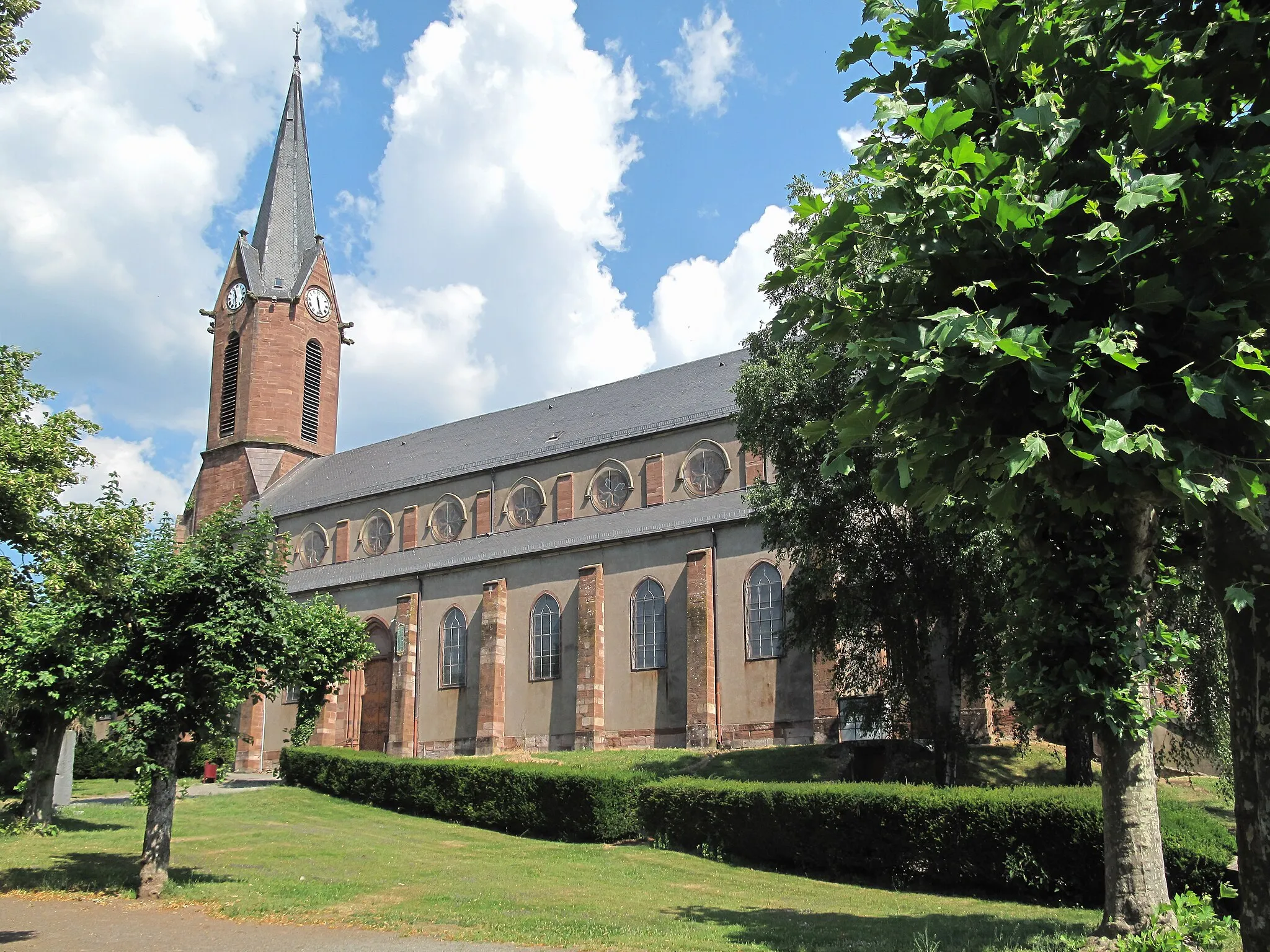 Photo showing: Giromagny, church: église Saint-Jean-Baptiste