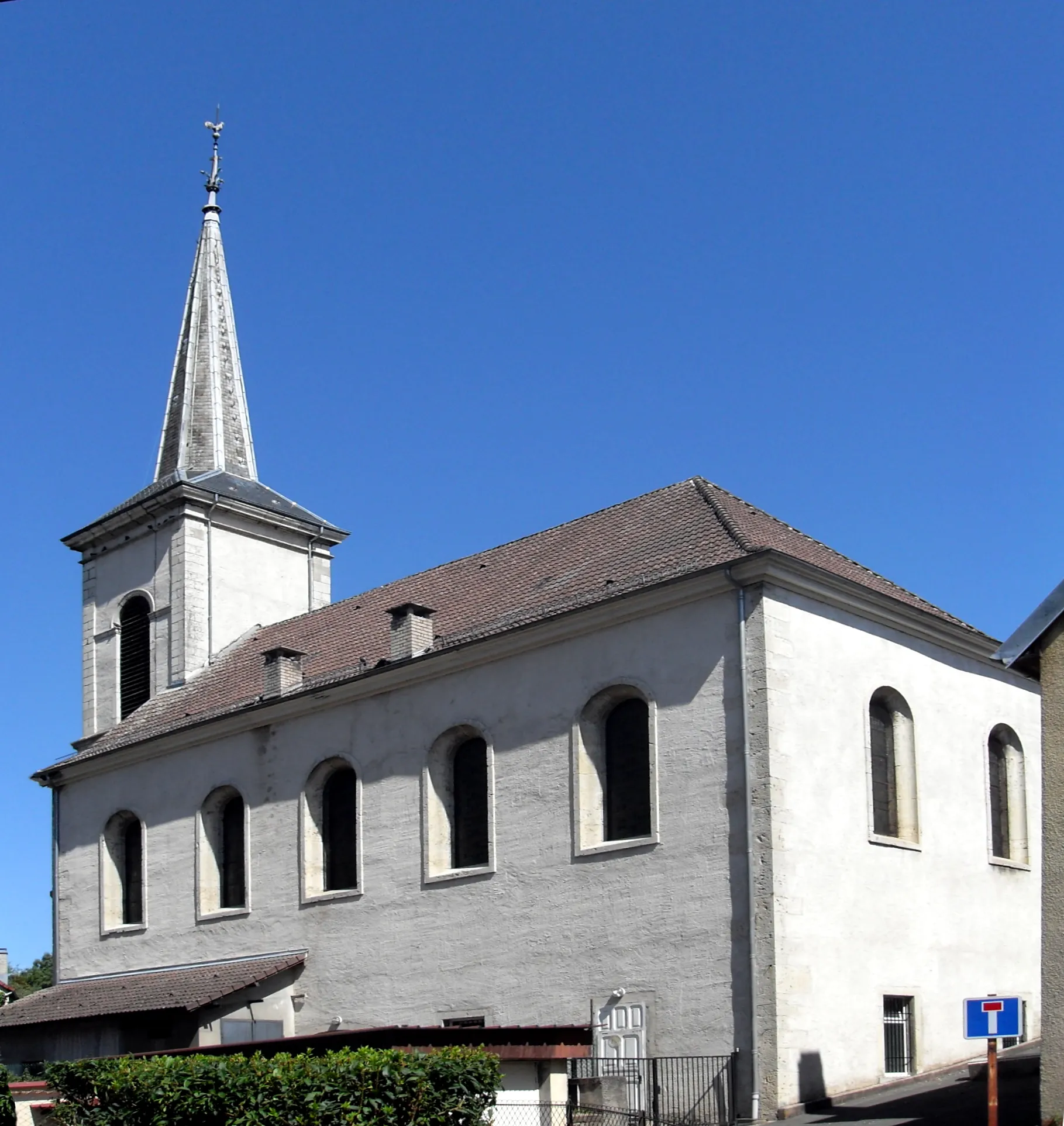 Photo showing: Le temple protestant d'Hérimoncourt