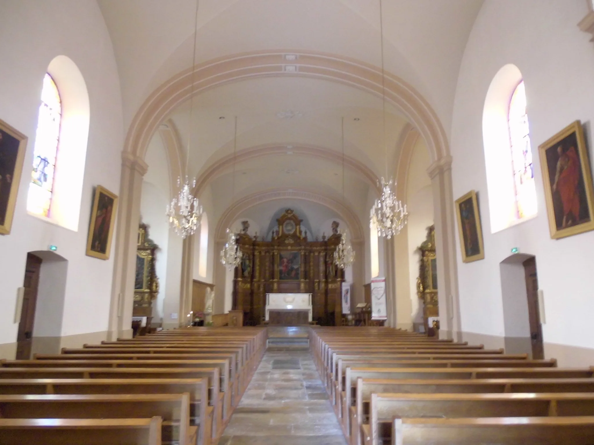 Photo showing: L'intérieur d'église Saint-Pierre-Saint-Paul de Mathay