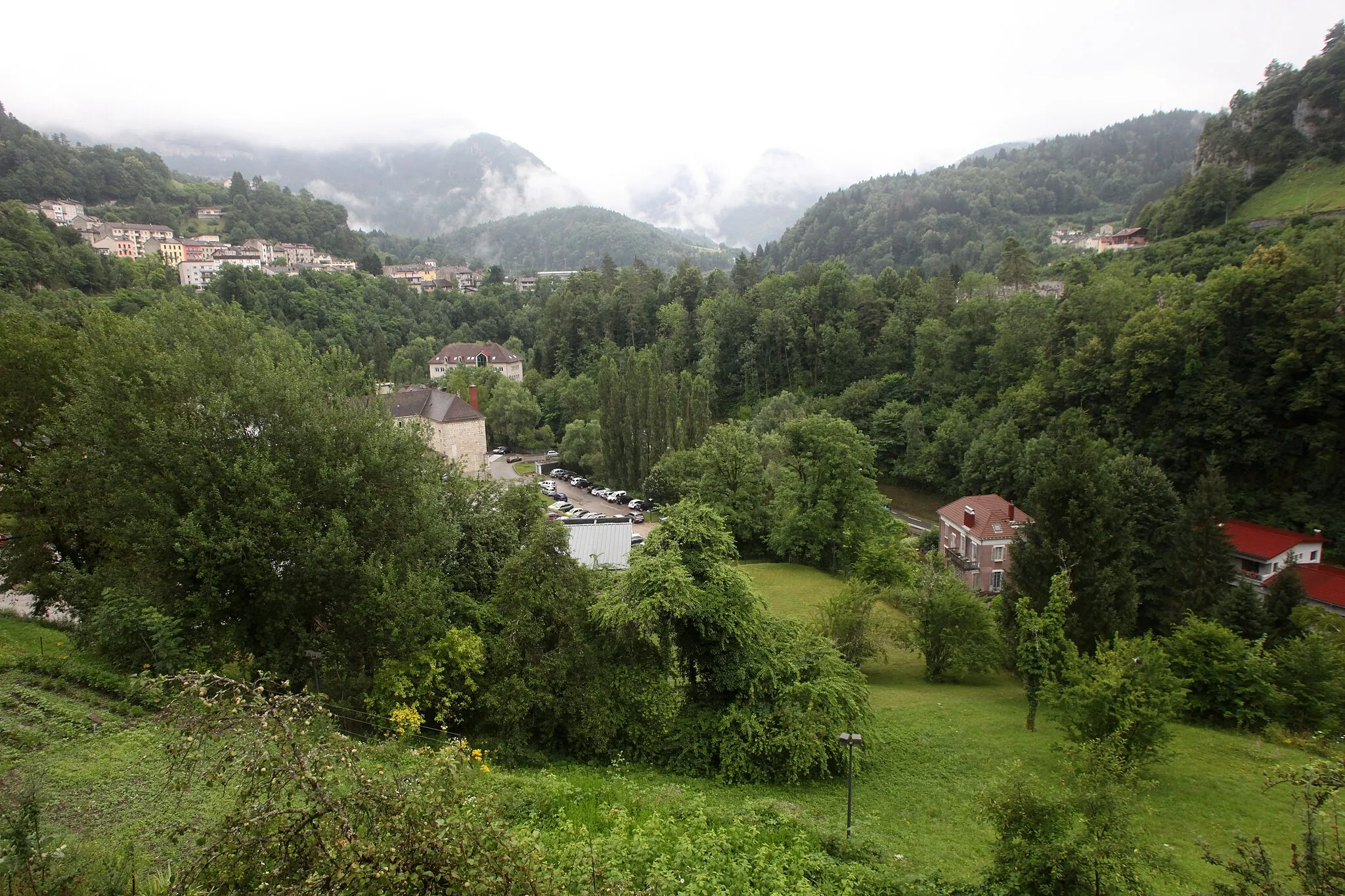 Photo showing: Vue du vallon du Tacon à Saint-Claude (Jura).