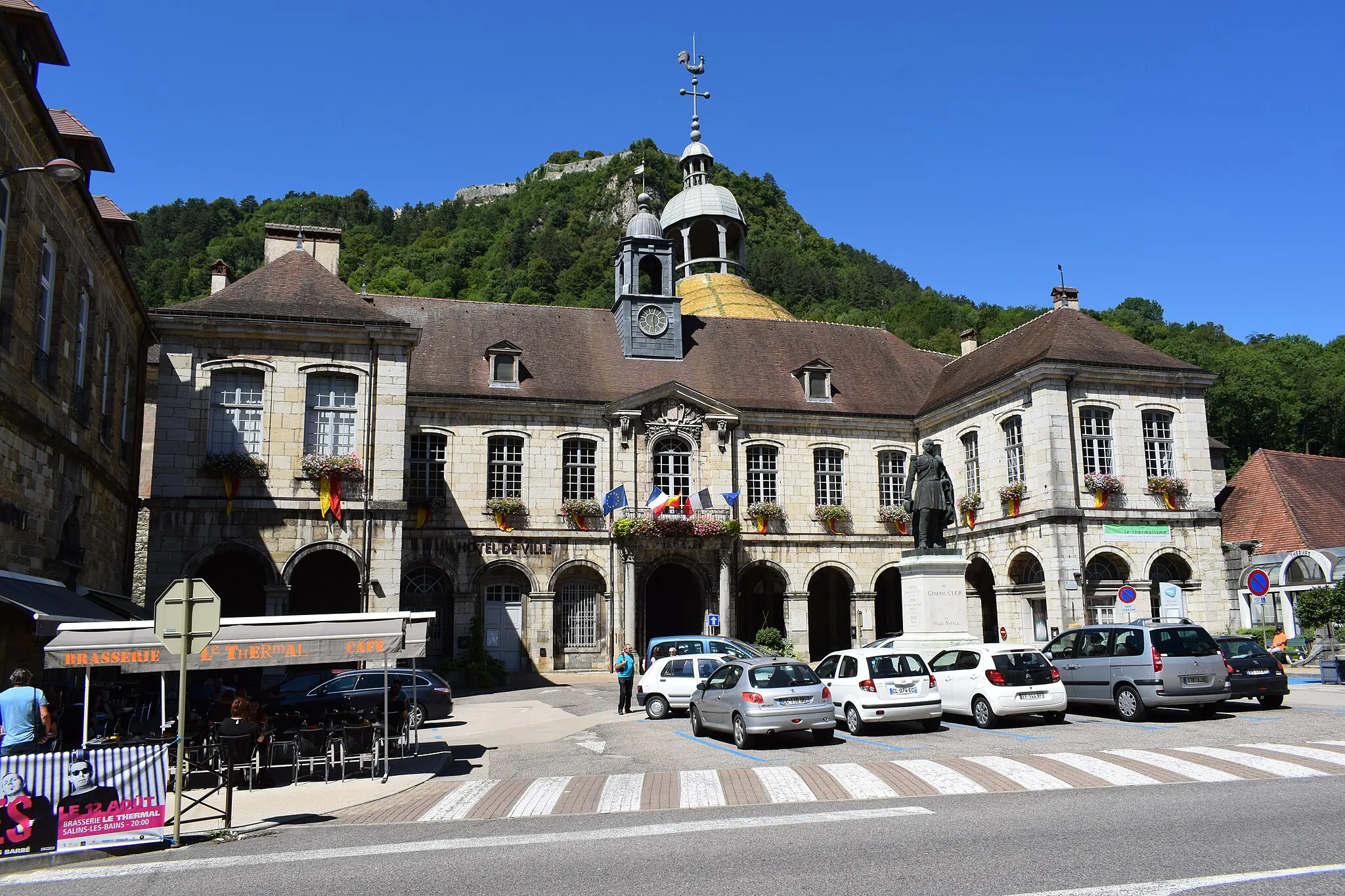 Photo showing: Vue de Salins-les-Bains, dans le département du Jura (Franche-Comté, en France).