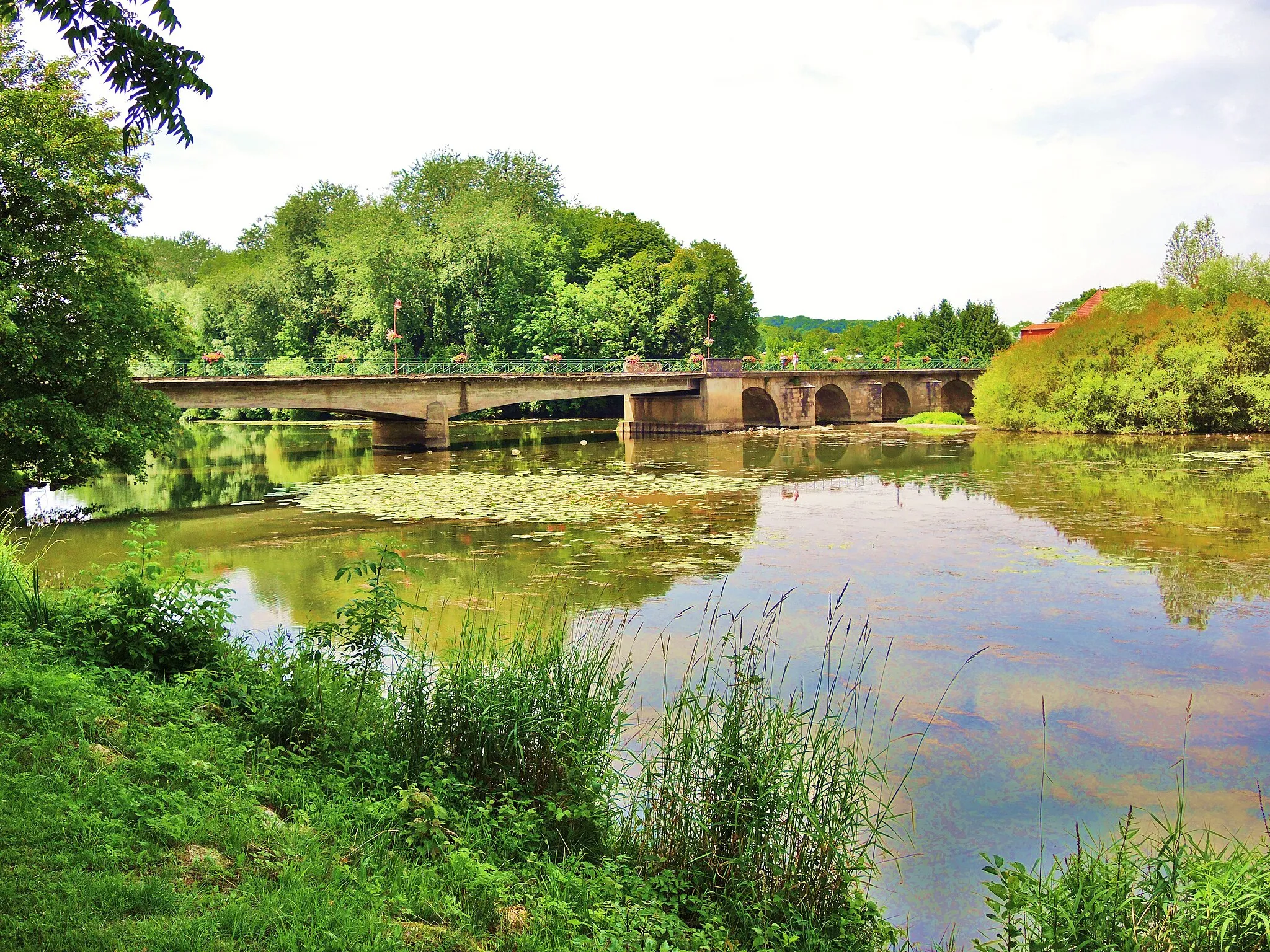 Photo showing: Le grand pont sur la Saône.