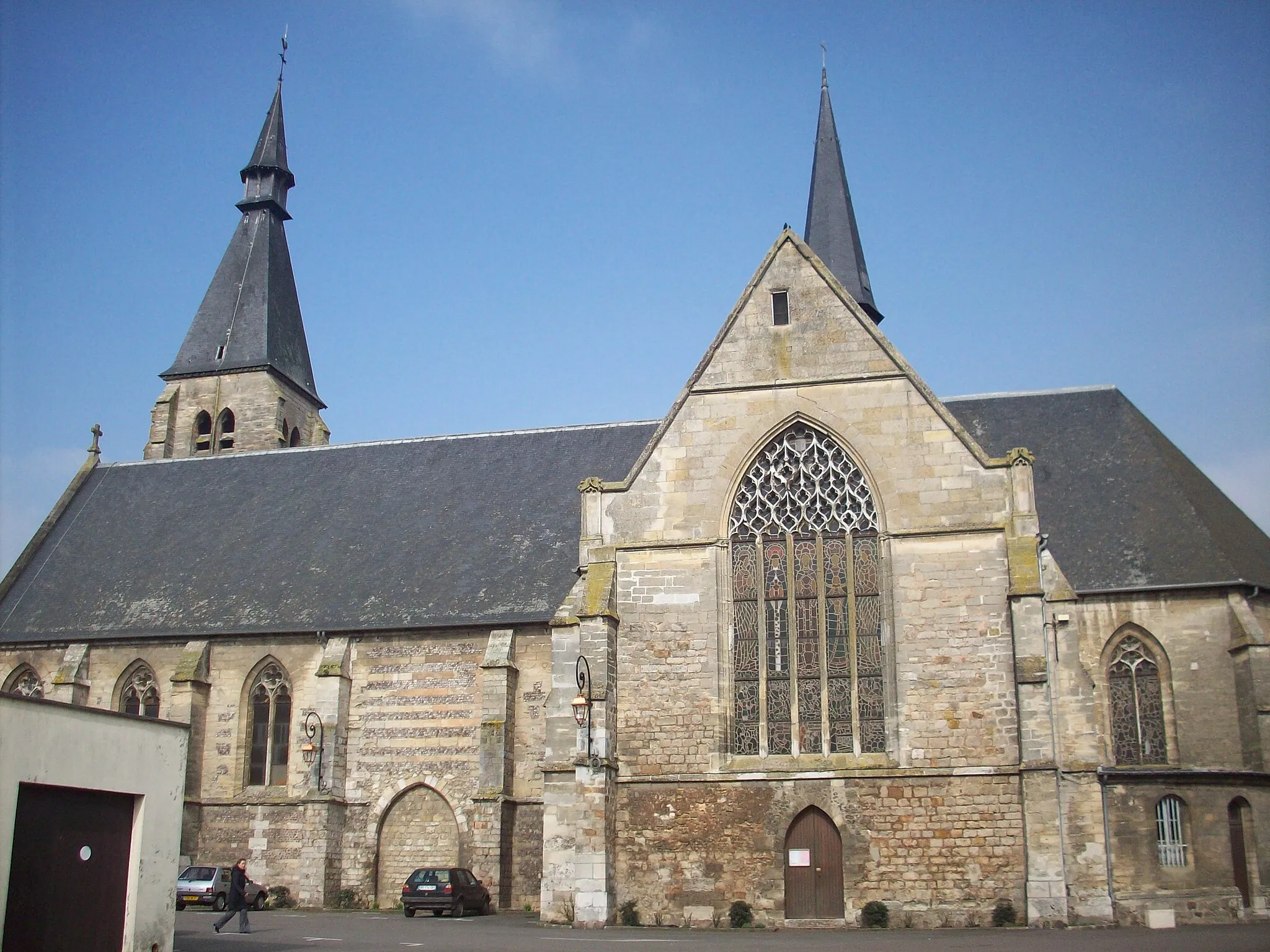 Photo showing: Église Saint-Gervais-Saint-Protais d'Etrépagny, du XIVe et XVe siècle, copie de la collégiale d'Écouis.