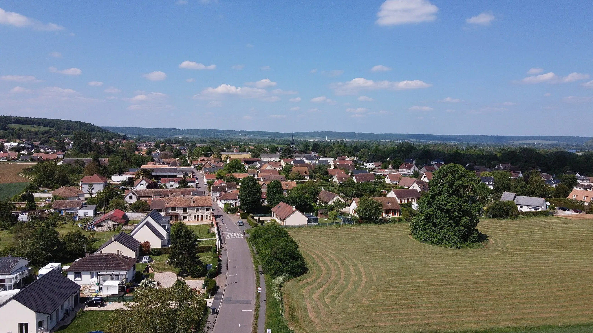 Photo showing: Prise de vue aérienne de la Commune de Léry