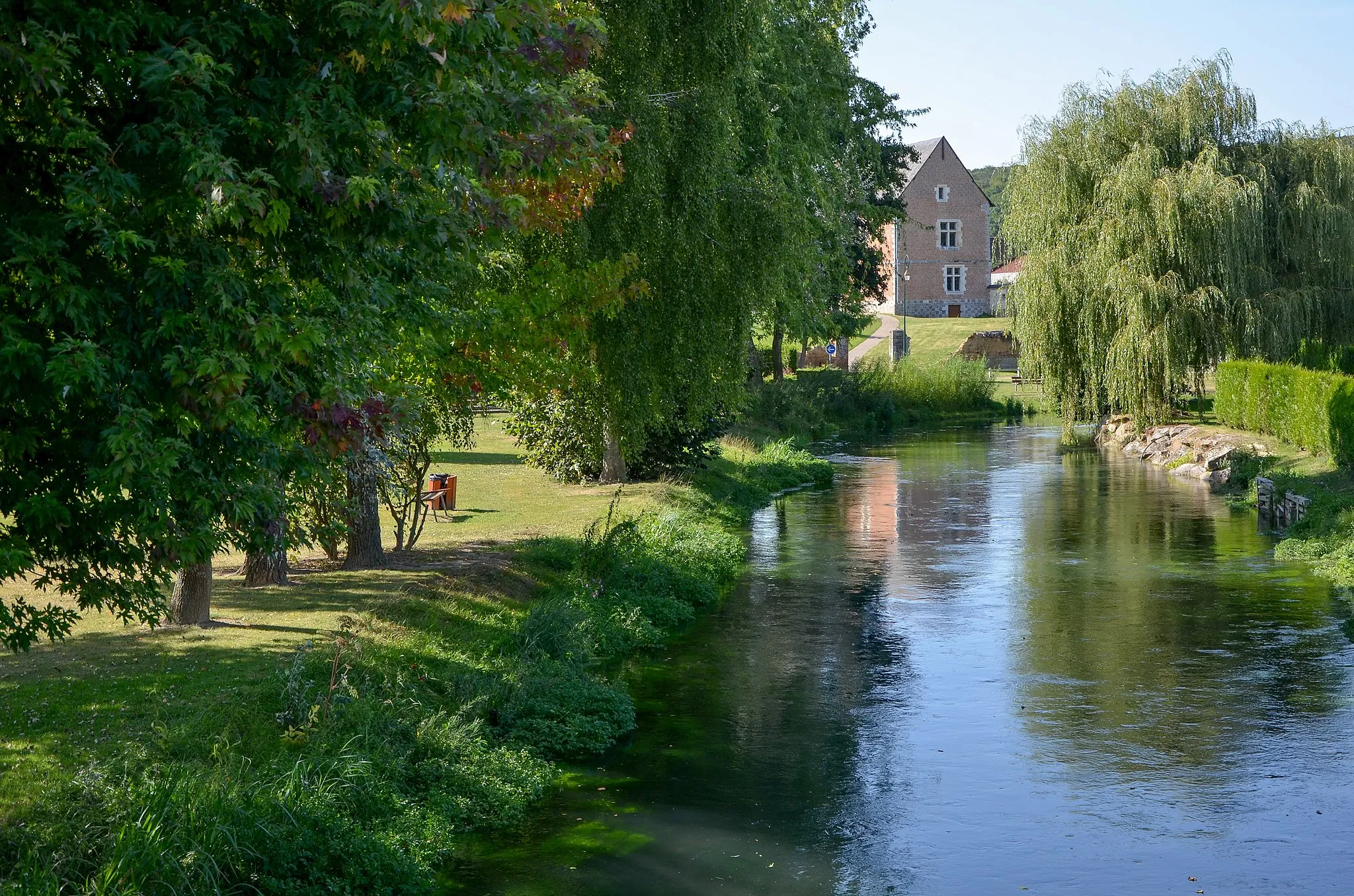 Photo showing: L'Andelle a Perriers-sur-Andelle, Eure, Normandie, France