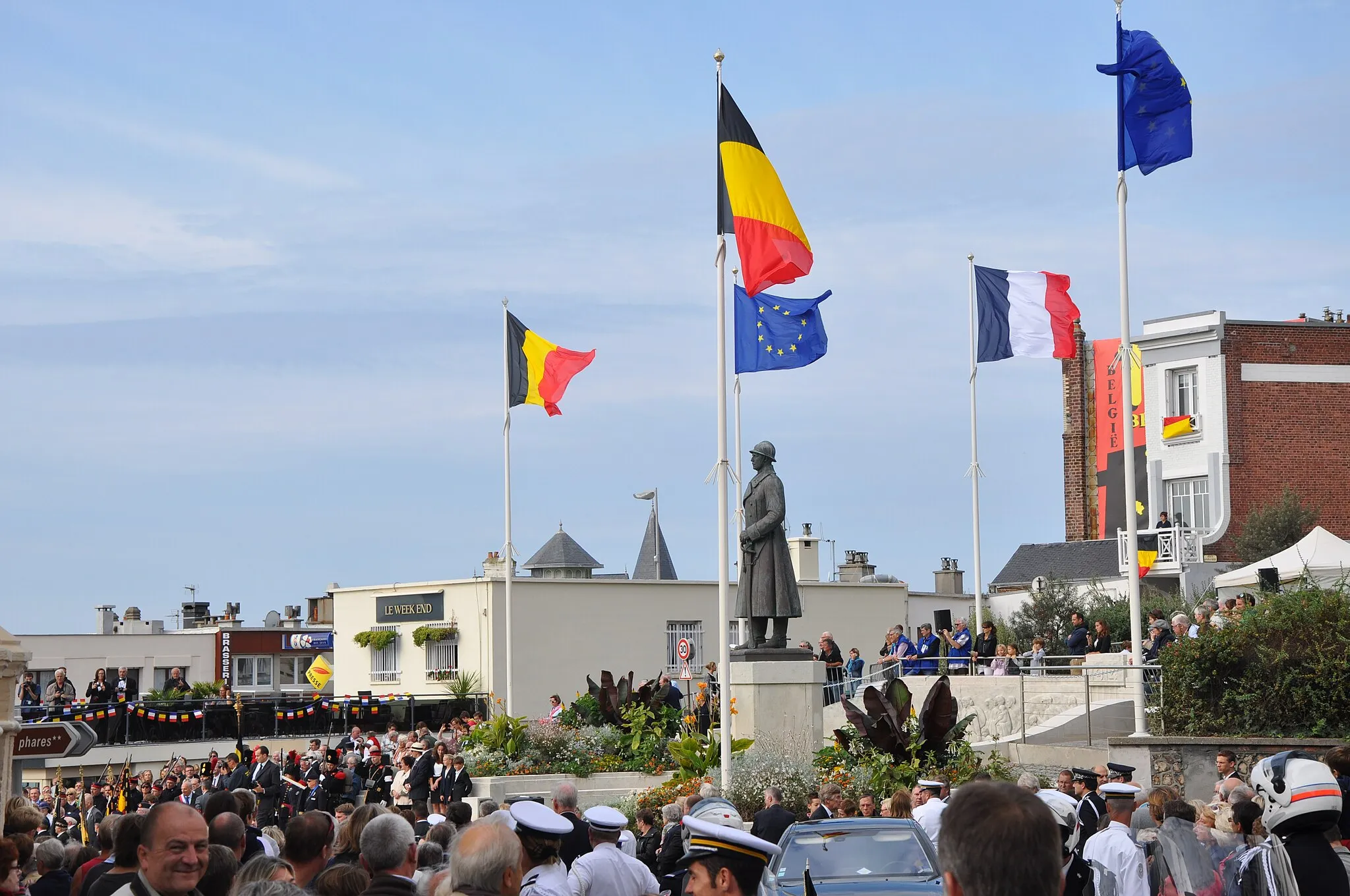 Photo showing: Centenary of exile in Sainte-Adresse (France, Normandy) of belgium government