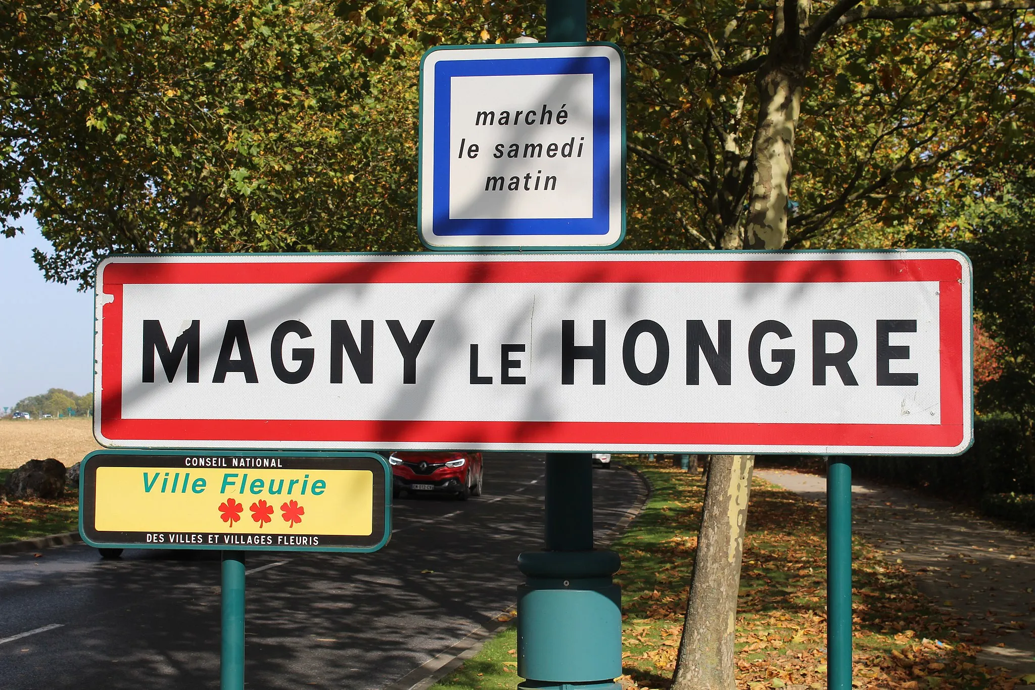 Photo showing: Panneau d'entrée dans Magny-le-Hongre.