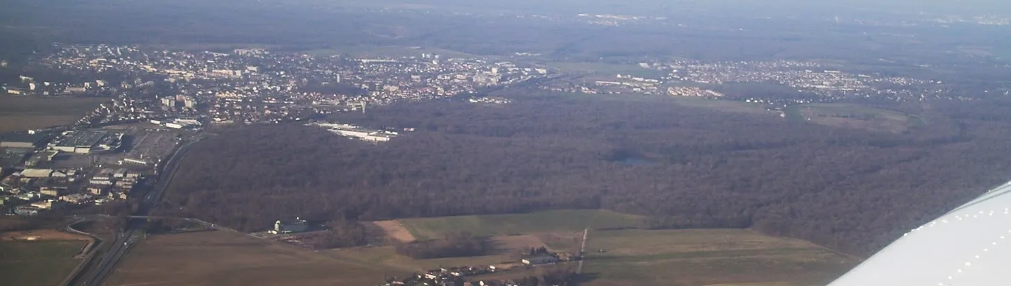 Photo showing: Aerial view of Rambouillet city.