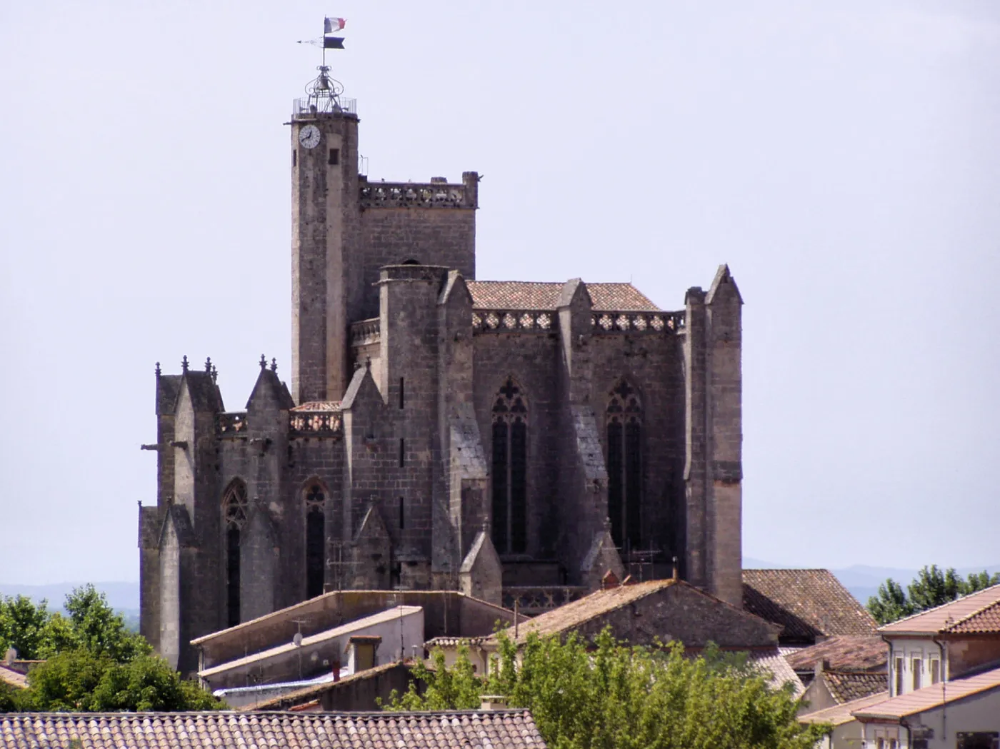 Photo showing: Saint Stephen's Collegiate Church in Capestang, Languedoc-Roussillon, France.