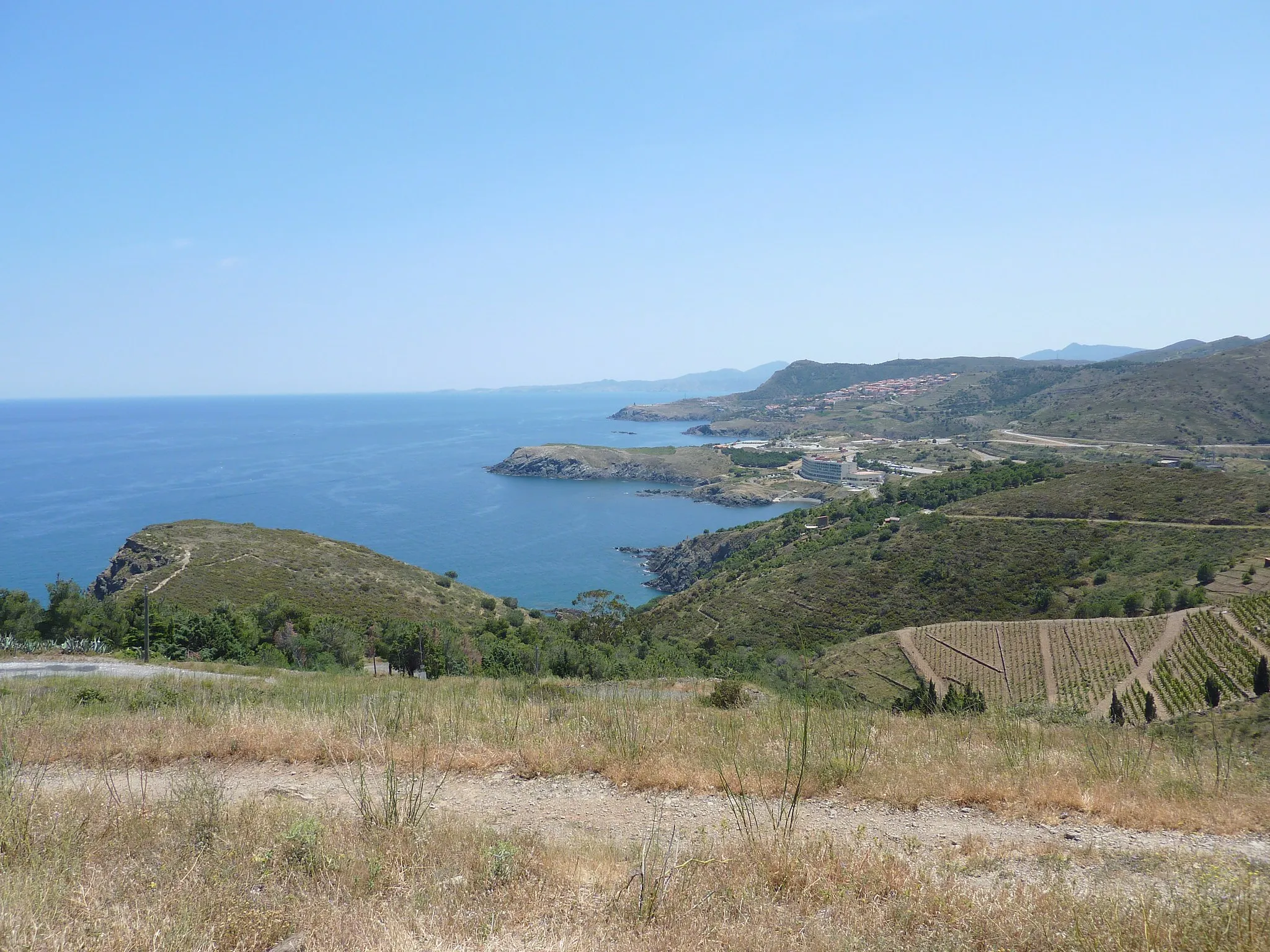 Photo showing: Paysage de la côte méditerranéenne entre Banyuls et Cerbère