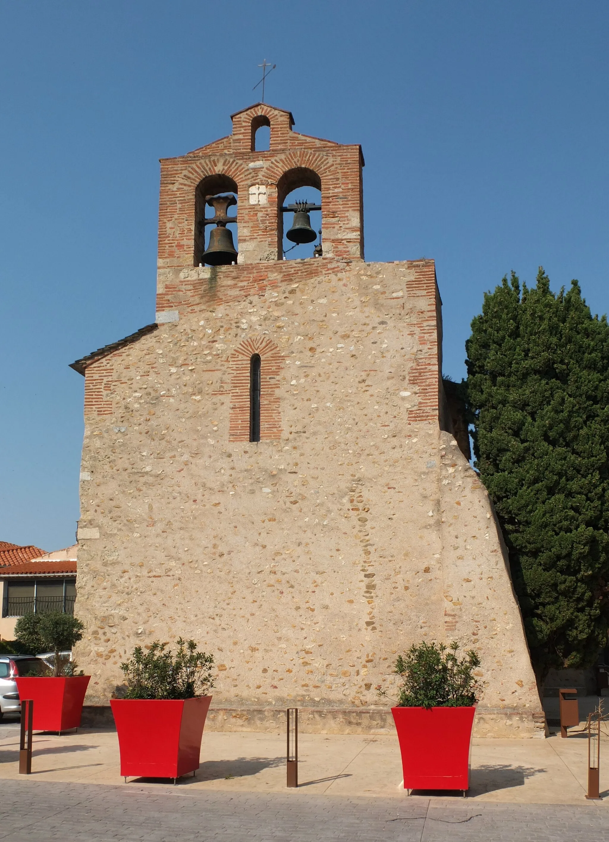 Photo showing: Église "Saint-Martin" in Pollestres, Pyrénées-Orientales, France (view SW).