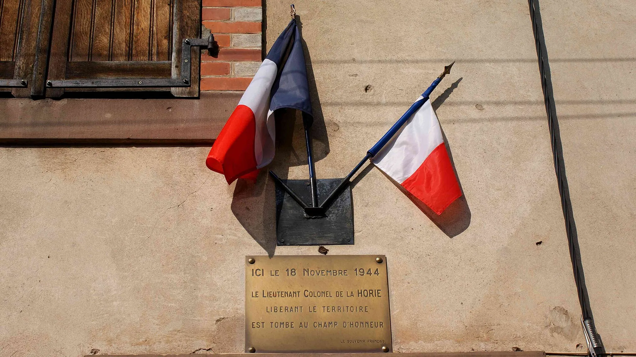 Photo showing: Badonviller, mémorial  Lt/C de la Horie