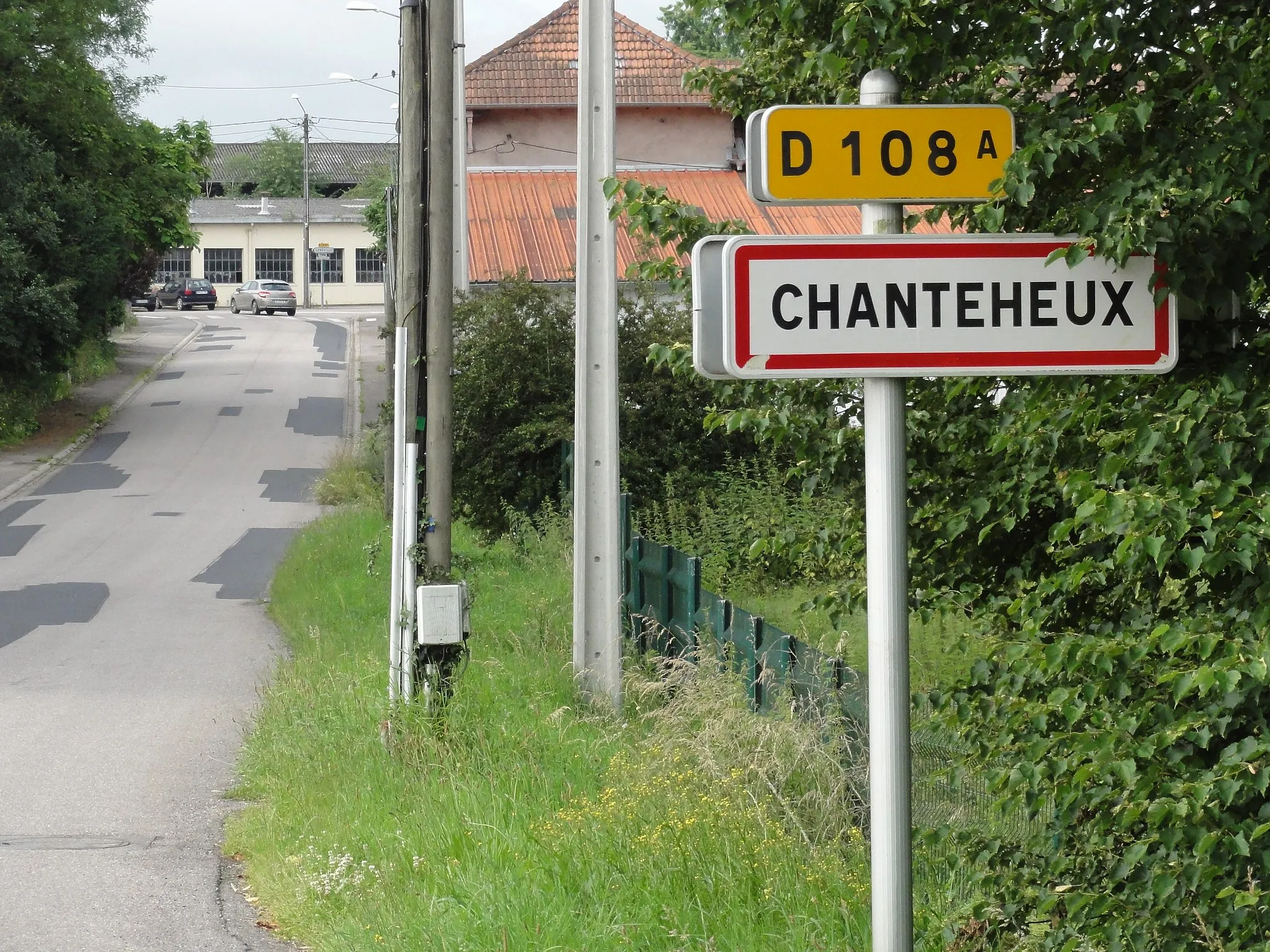 Photo showing: Chanteheux (M-et-M) city limit sign