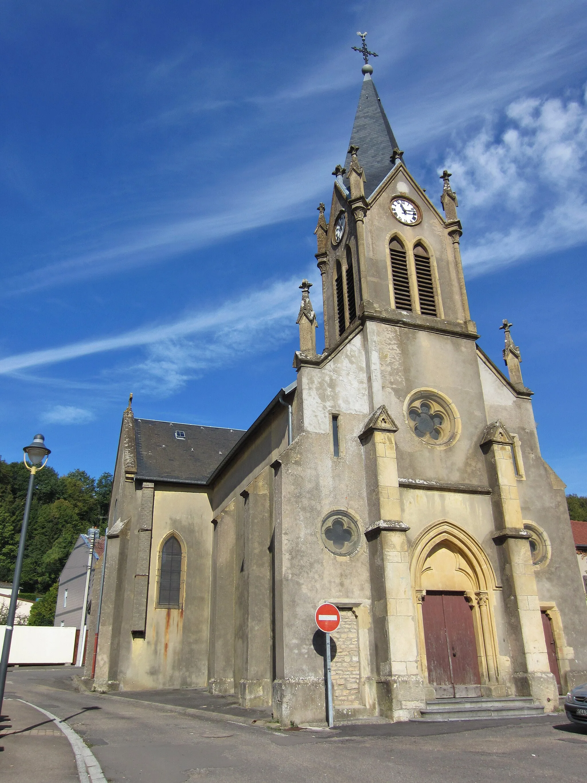 Photo showing: DescriptionEglise Crusnes.jpg

eglise saint léger Crusnes
Date

16 September 2011
Source

mon appareil photo
Author

Aimelaime
Permission (Reusing this file)

Public domainPublic domainfalsefalse

I, the copyright holder of this work, release this work into the public domain. This applies worldwide. In some countries this may not be legally possible; if so: I grant anyone the right to use this work for any purpose, without any conditions, unless such conditions are required by law.