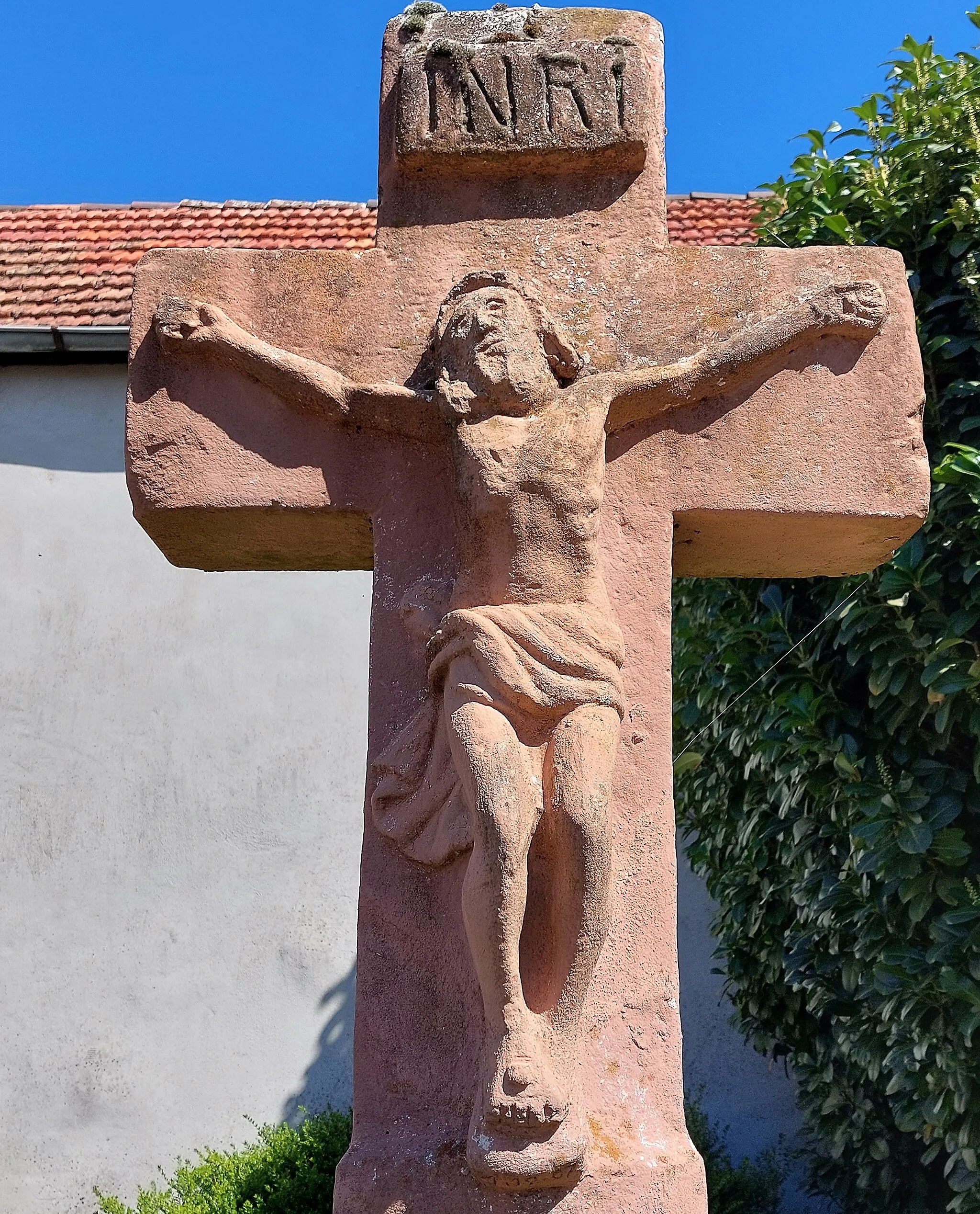 Photo showing: Calvaire rue centrale à Montbronn