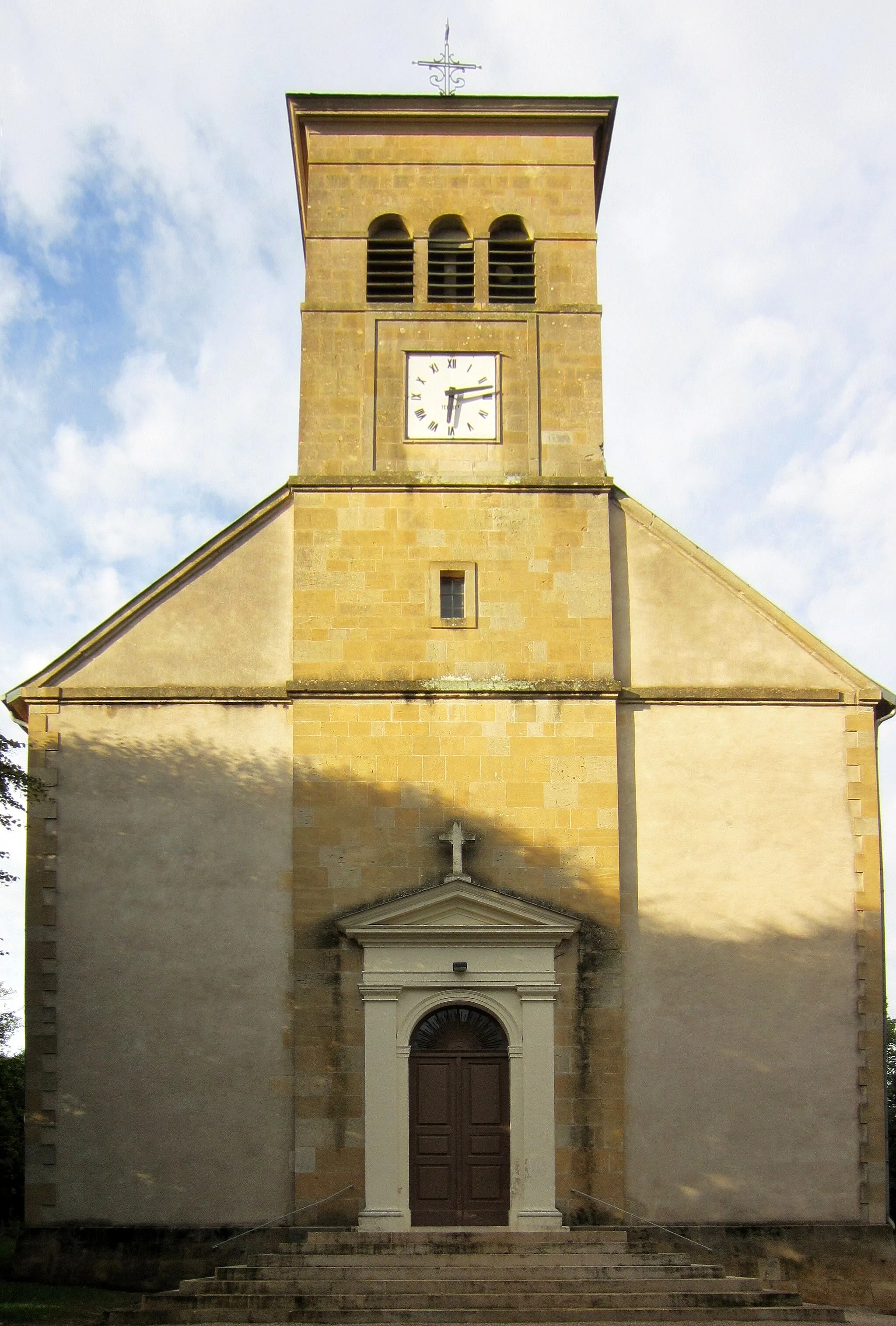 Photo showing: DescriptionEglise Noveant Moselle.jpg

eglise Noveant Moselle
Date

12 September 2011
Source

mon appareil photo
Author

Aimelaime
Permission (Reusing this file)

Public domainPublic domainfalsefalse

I, the copyright holder of this work, release this work into the public domain. This applies worldwide. In some countries this may not be legally possible; if so: I grant anyone the right to use this work for any purpose, without any conditions, unless such conditions are required by law.