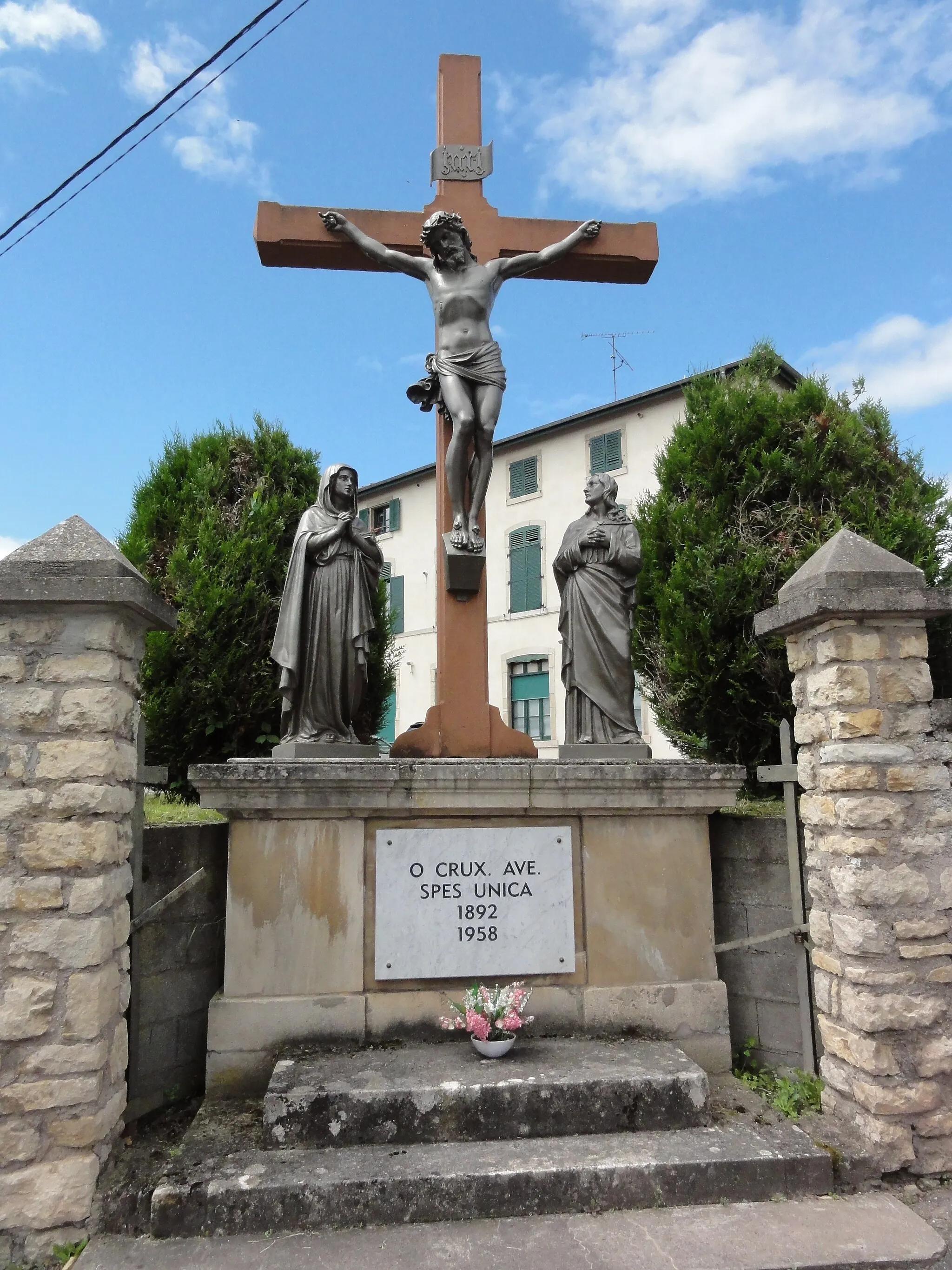 Photo showing: Rosières-aux-Salines (M-et-M) calvaire