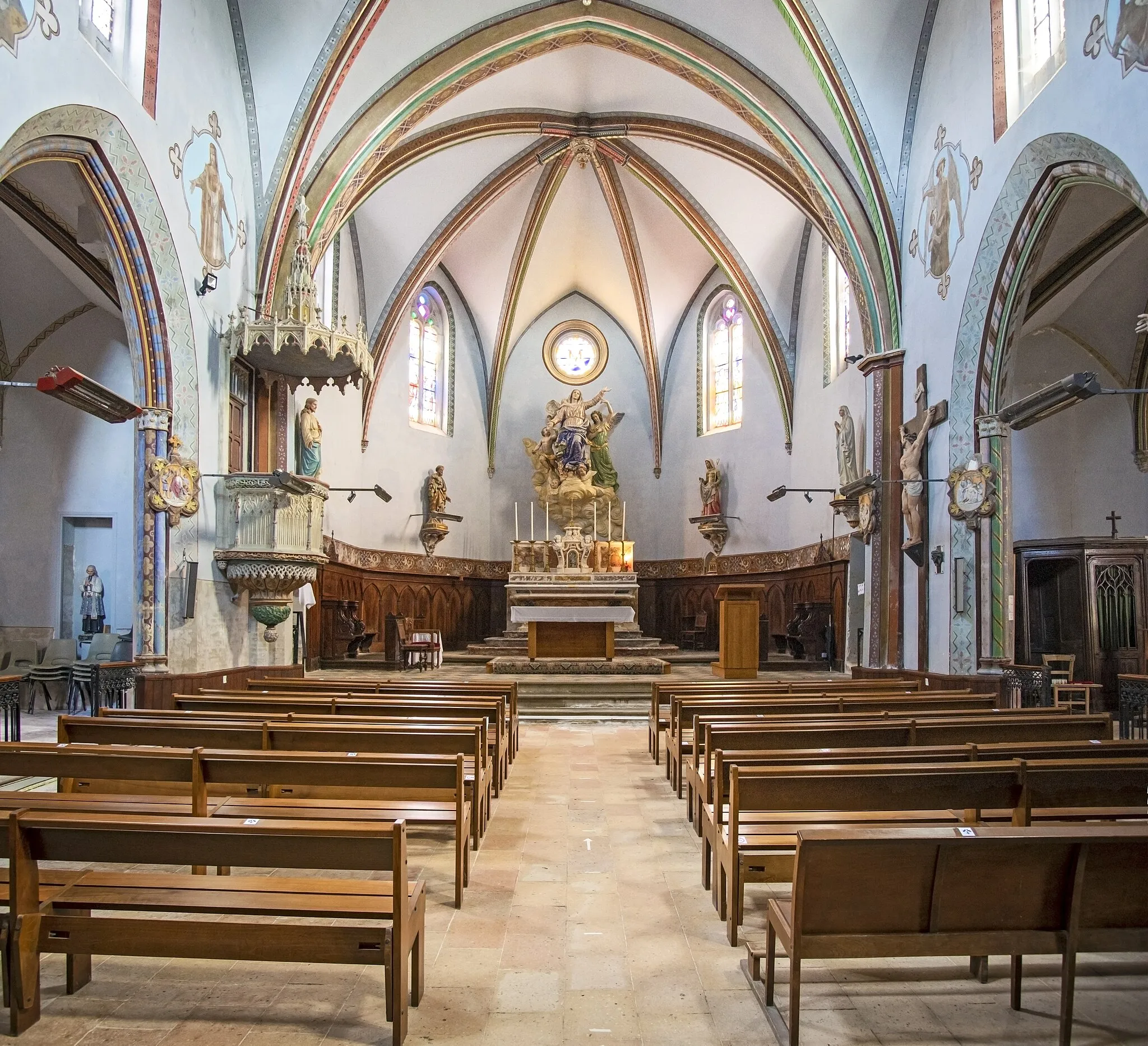 Photo showing: Lapeyrouse-Fossat - Assumption church - Interior