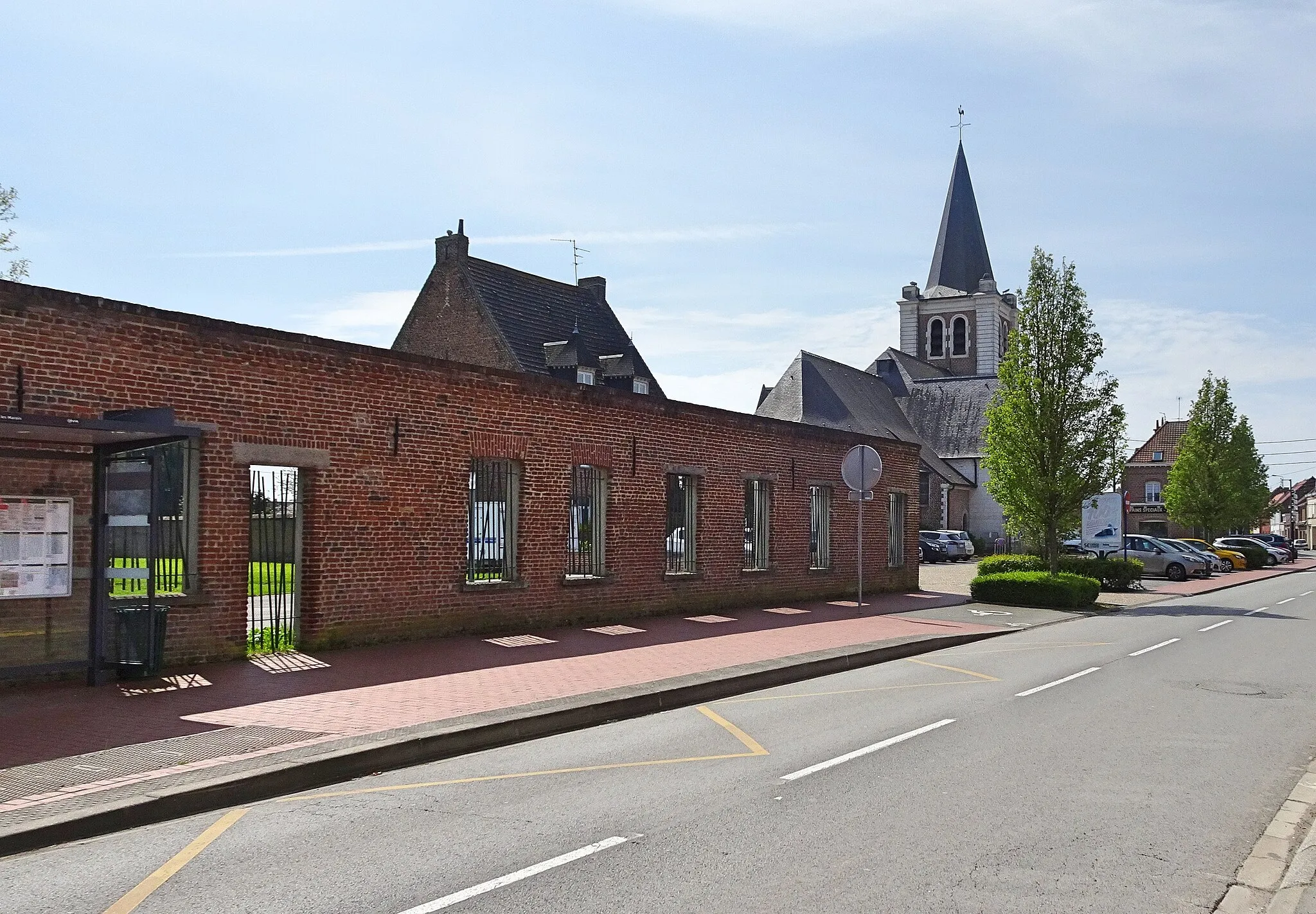 Photo showing: L'église Saint-Nicolas Allennes-les-Marais Nord.- Hauts-de-France