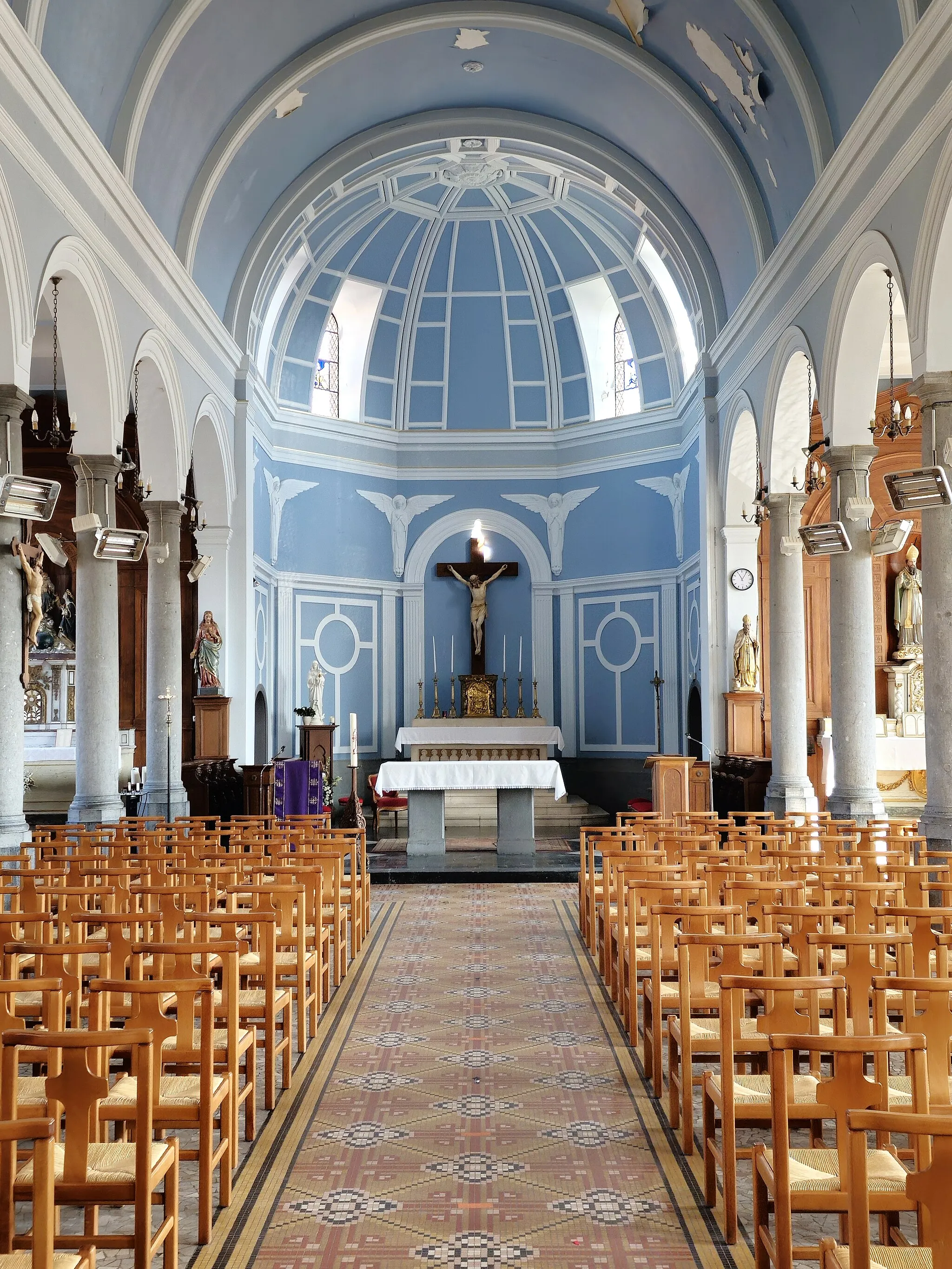 Photo showing: Eglise Saint-Martin de Baisieux - nef et choeur