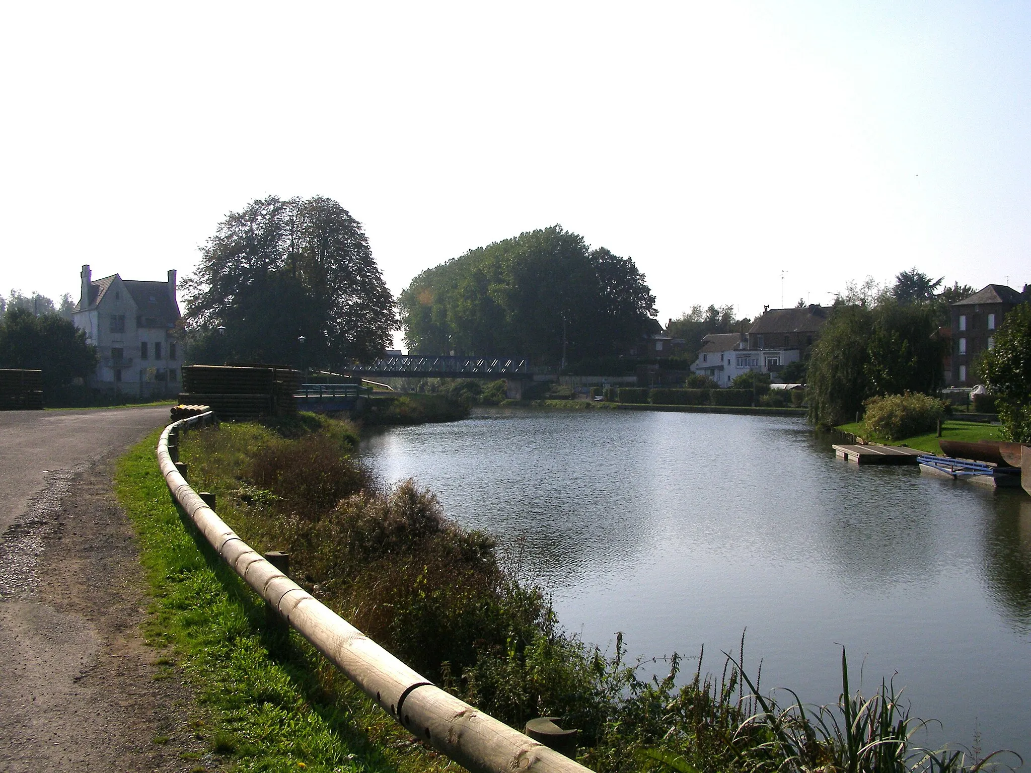 Photo showing: Pont de fer sur la Sambre.