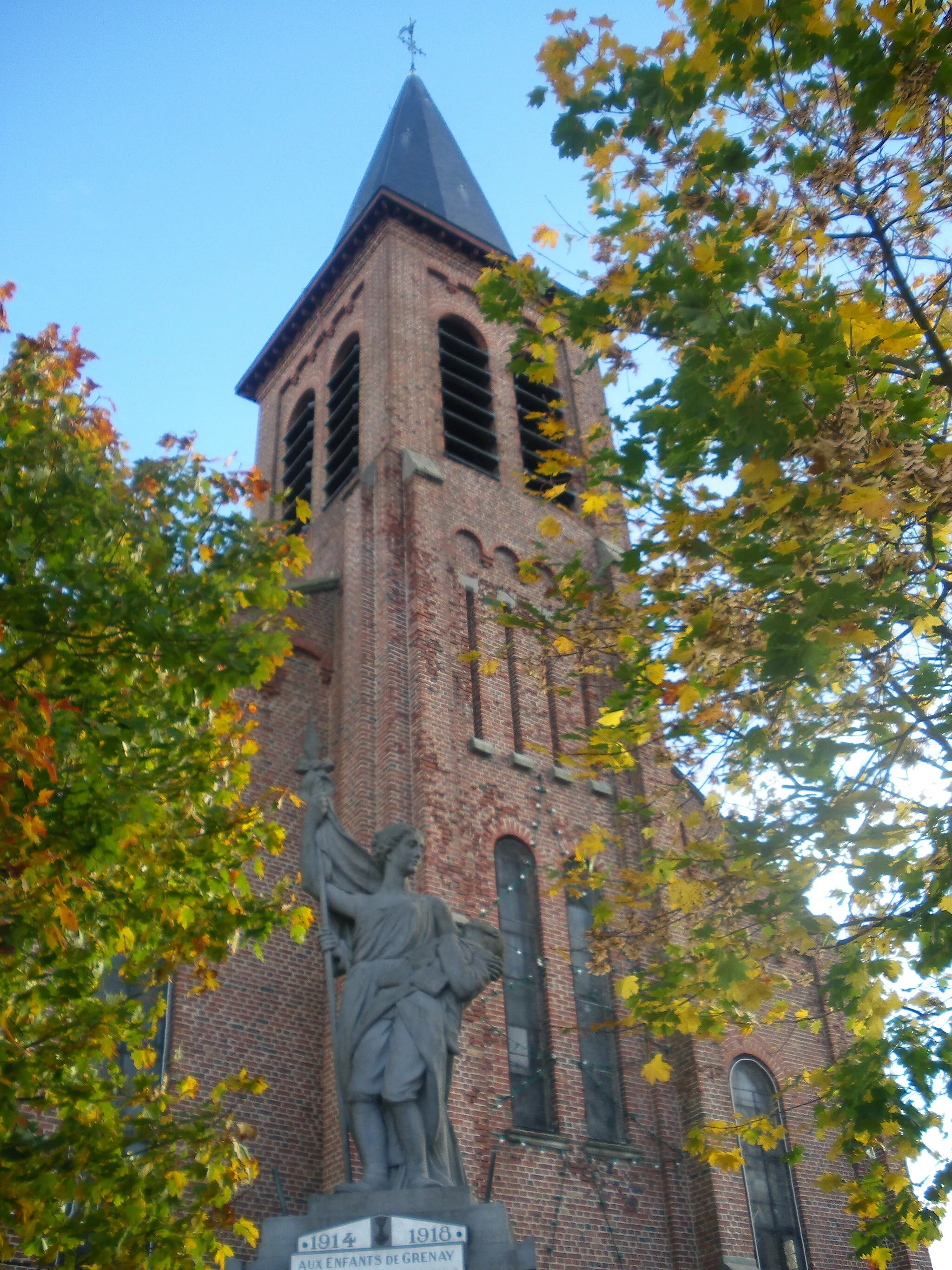 Photo showing: Vue de l'église Notre-Dame-du-Mont-Carmel de Grenay.