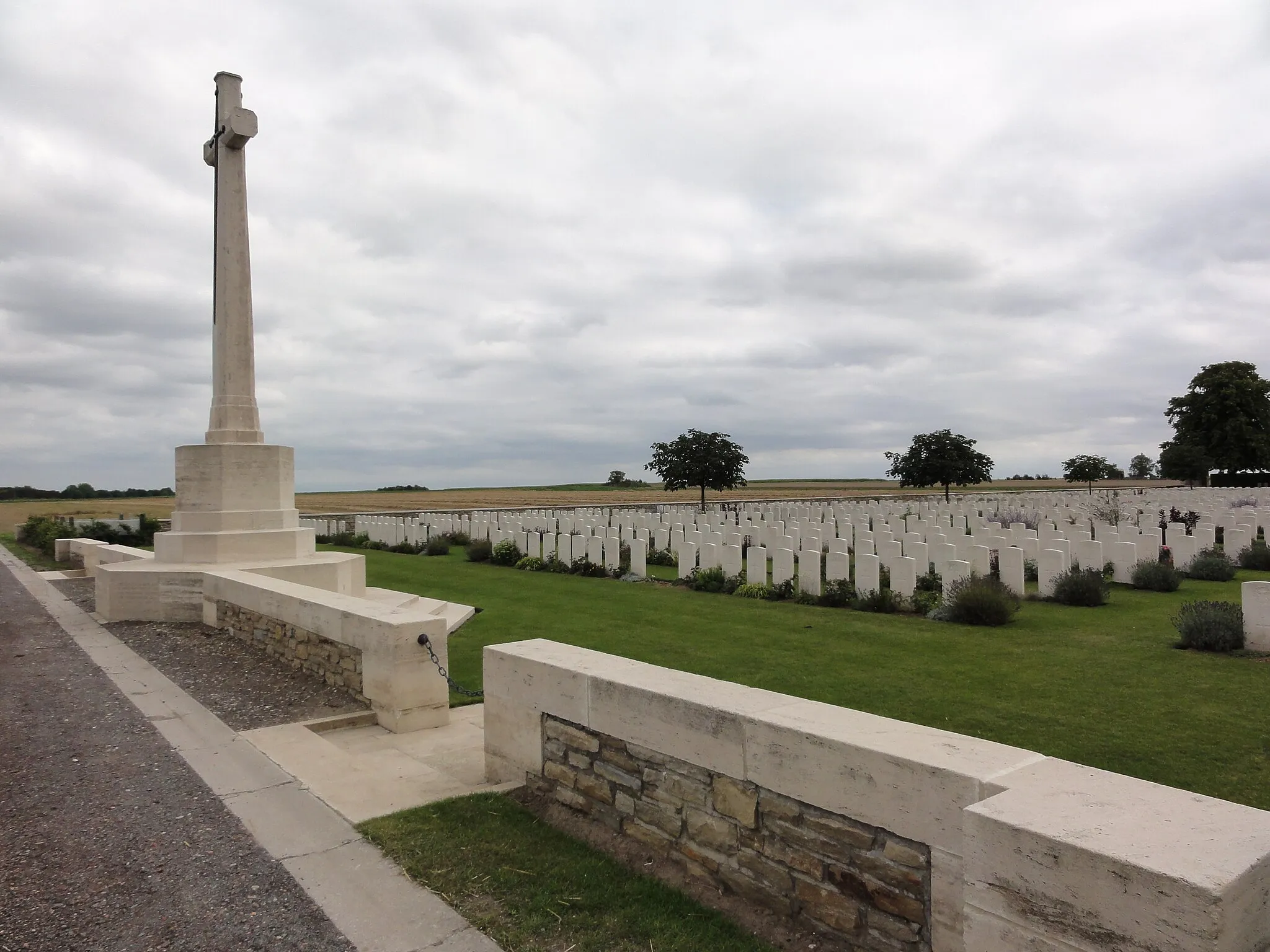 Photo showing: St. Mary's A.D.S. Cemetery in Haisnes. Haisnes, Pas-de-Calais, France