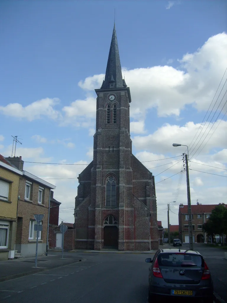 Photo showing: Église de Hoymille