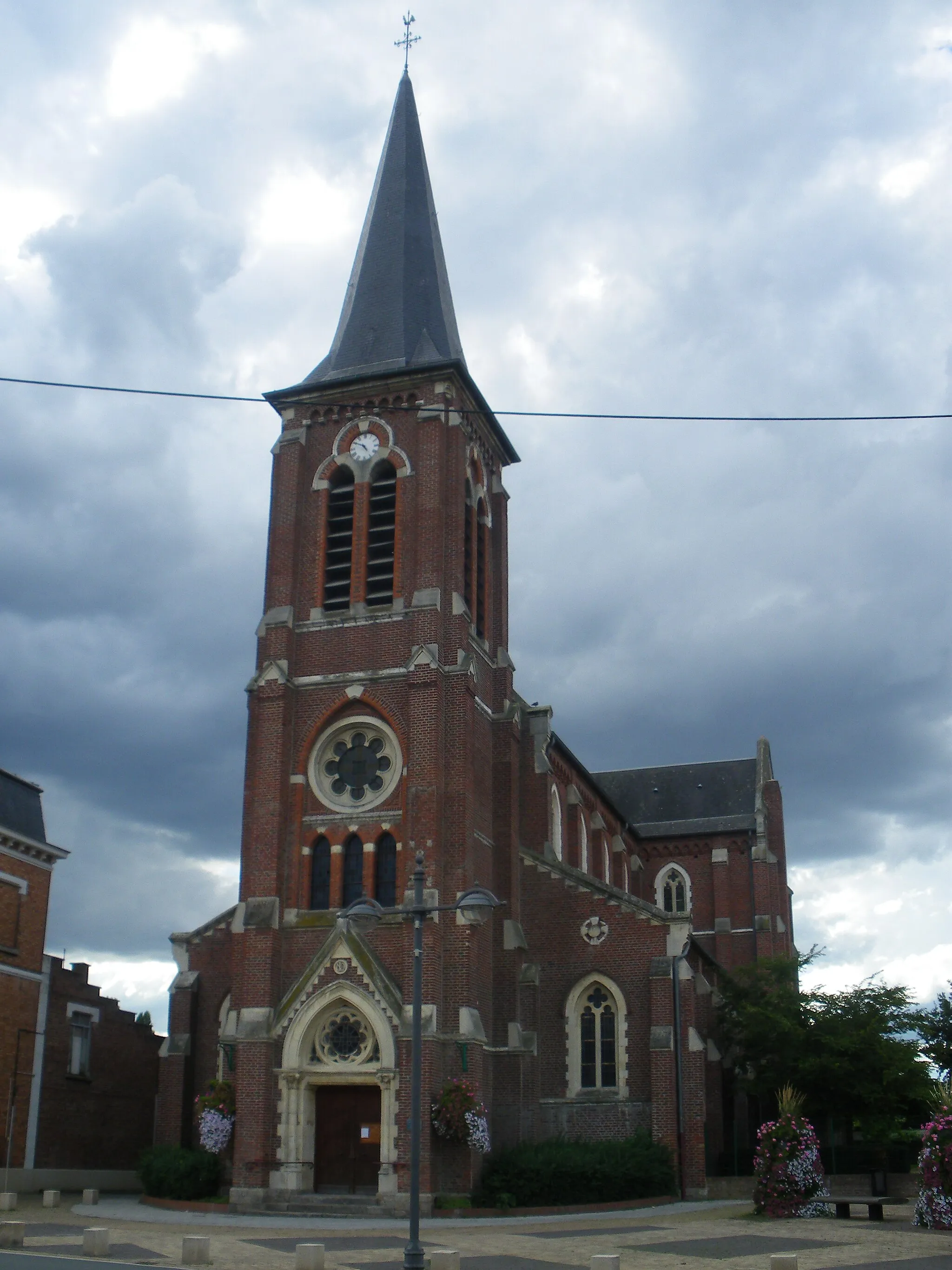 Photo showing: Vue de l'église de Libercourt.